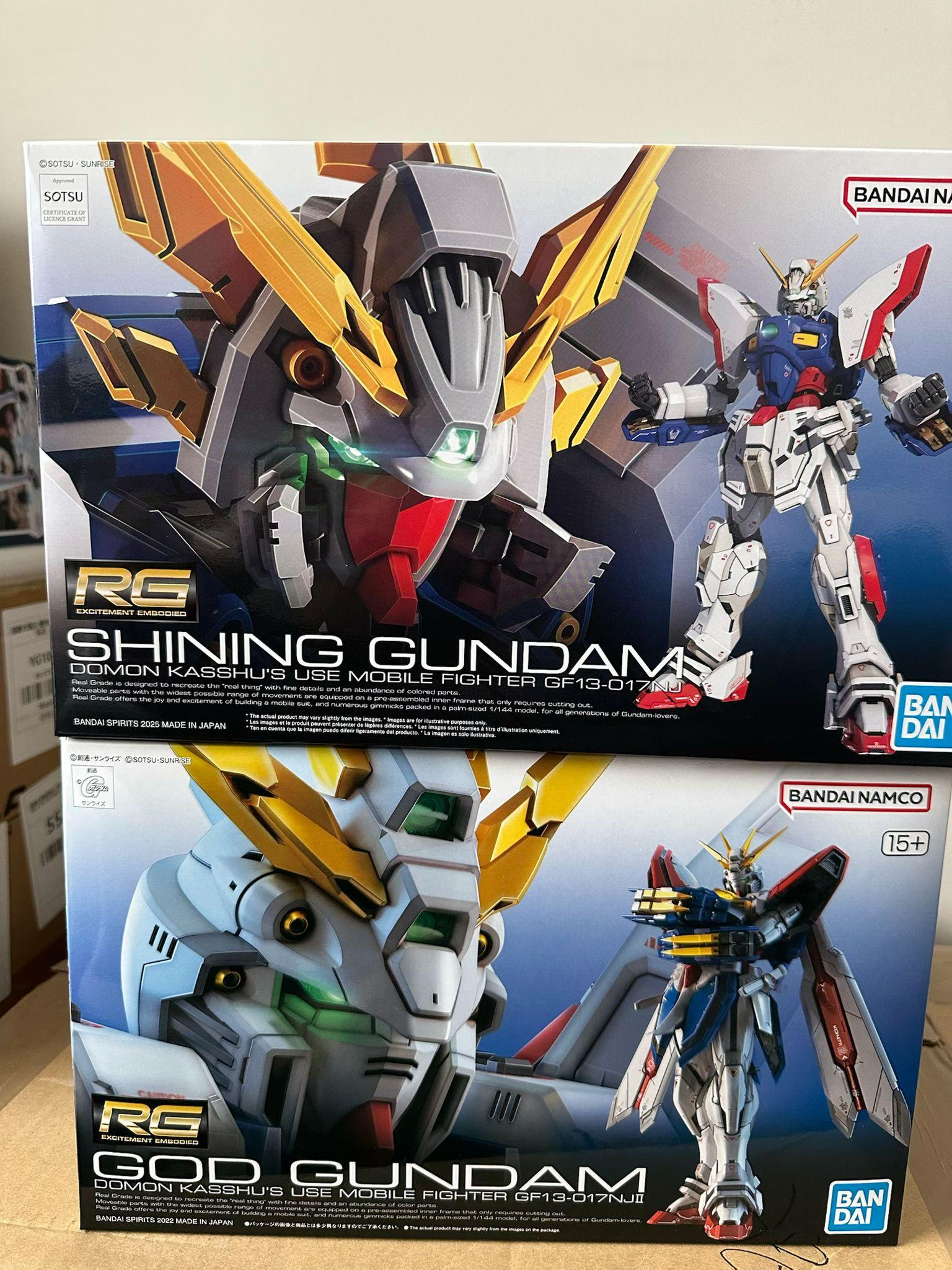 RG Shining Gundam & God Gundam
