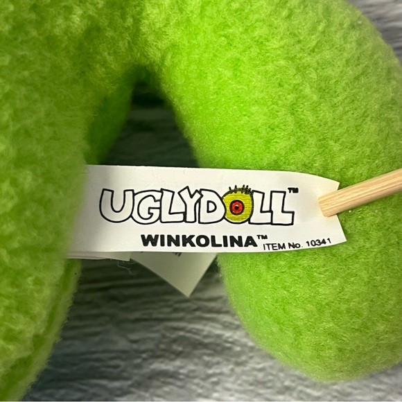 Uglydoll Winkolina Lime Green 12” Stuffed Plush 2009 - photo 3