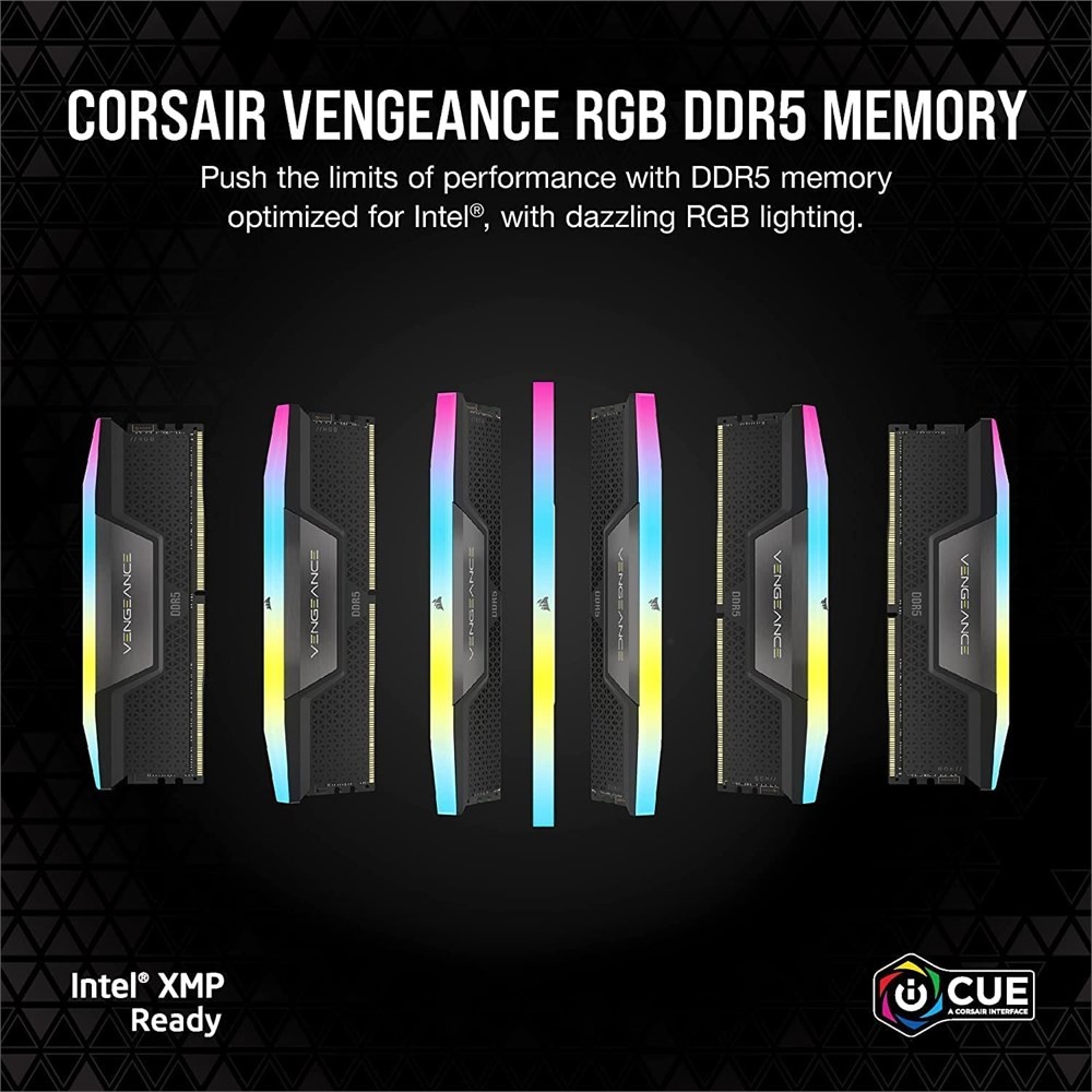 CORSAIR Vengeance RGB DDR5 RAM 64GB (2x32GB) 6000MHz CL30 - photo 4