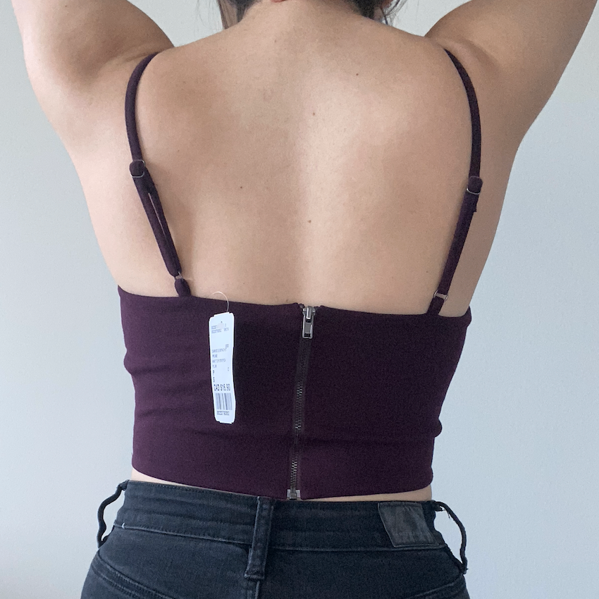 [NEW] Forever 21 Plum Knit Crop Top - Size Small - photo 2