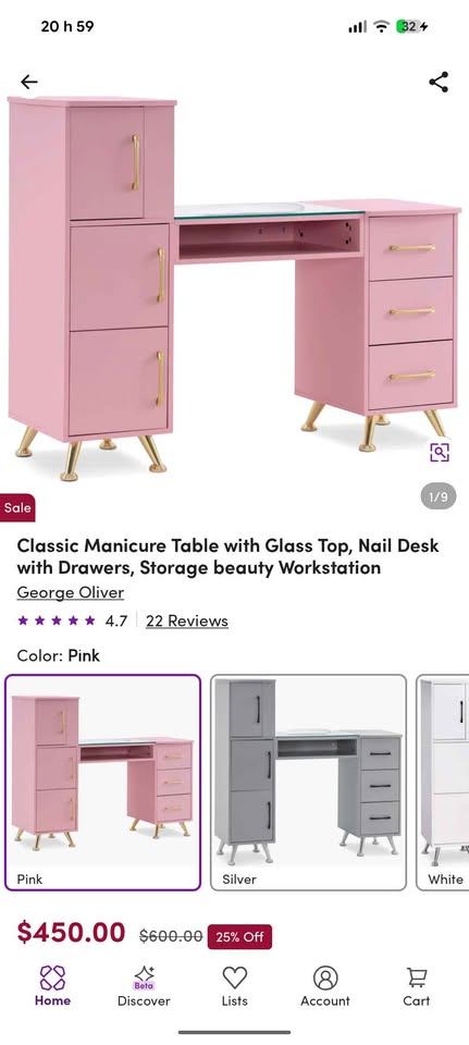 Professional Manicure Desk & Chair Set - BRAND NEW - photo 3