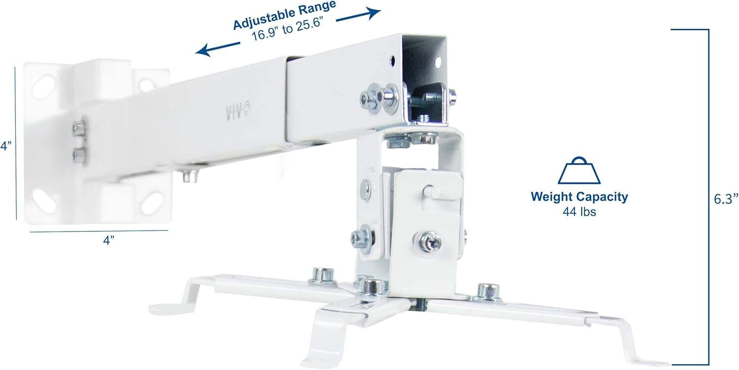 New VIVO White Projector Mount - Adjustable Height - photo 2