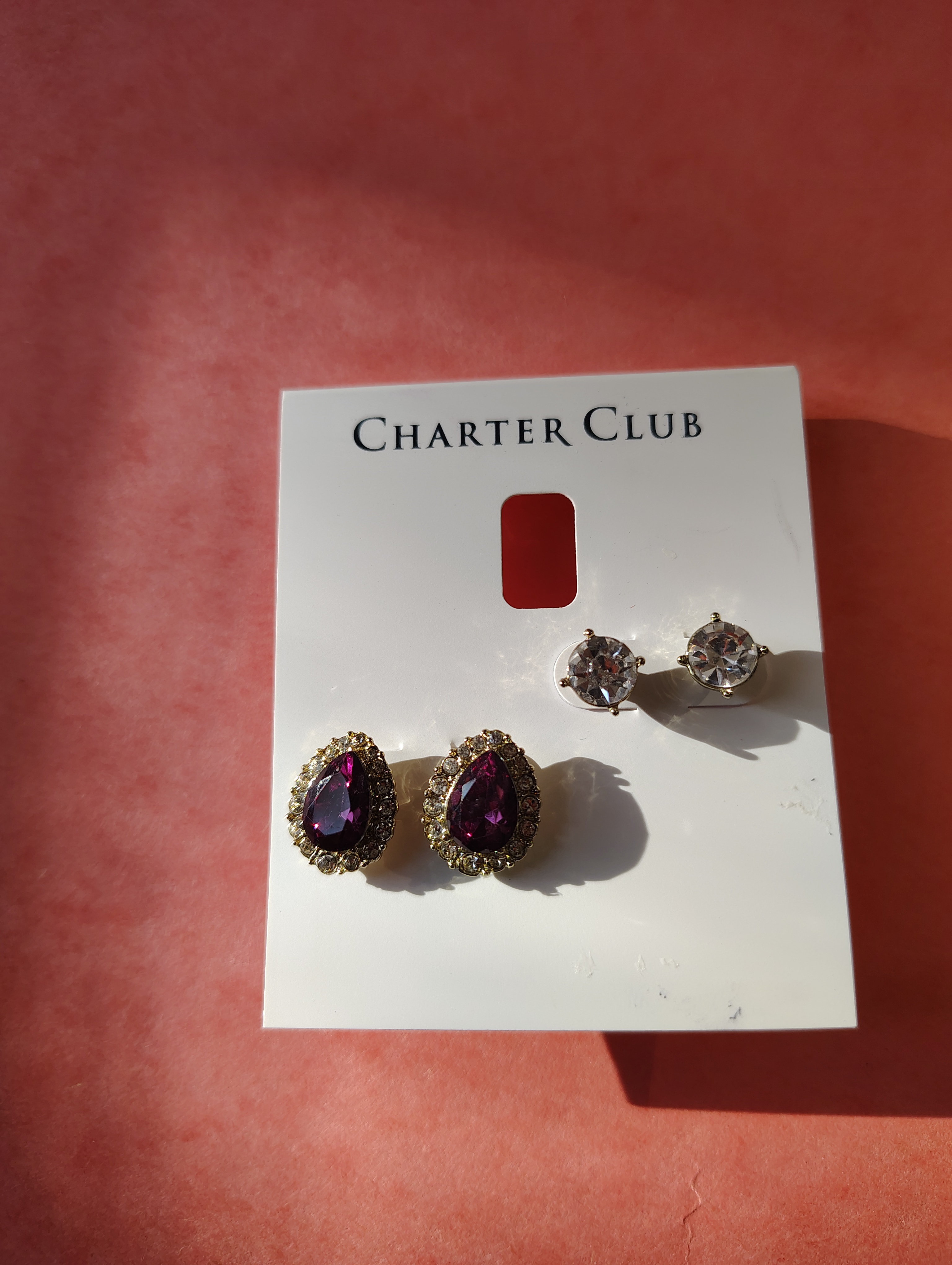 NEW EARINGS- Charter Club (Macy's US price tag, Sale)