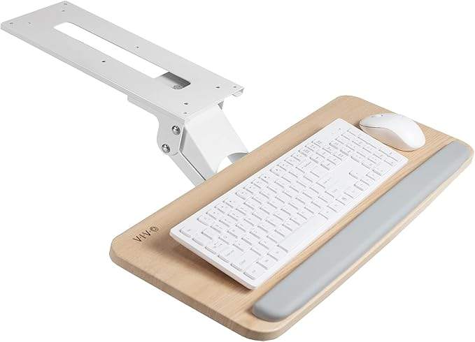 New  VIVO Adjustable Computer Keyboard and Mouse Tray Light Wood - photo 2