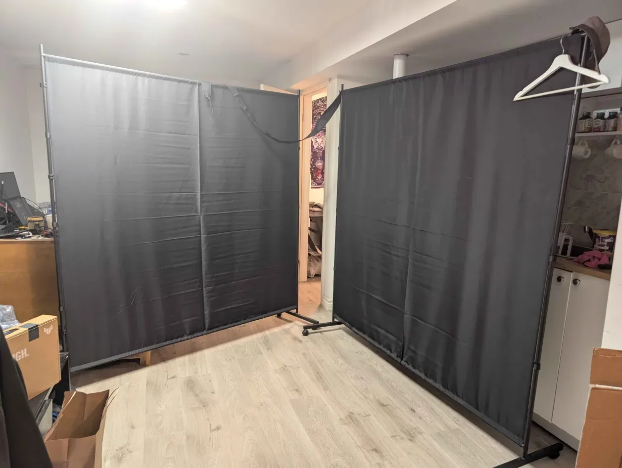 Portable Wall Divider on wheels (x2)