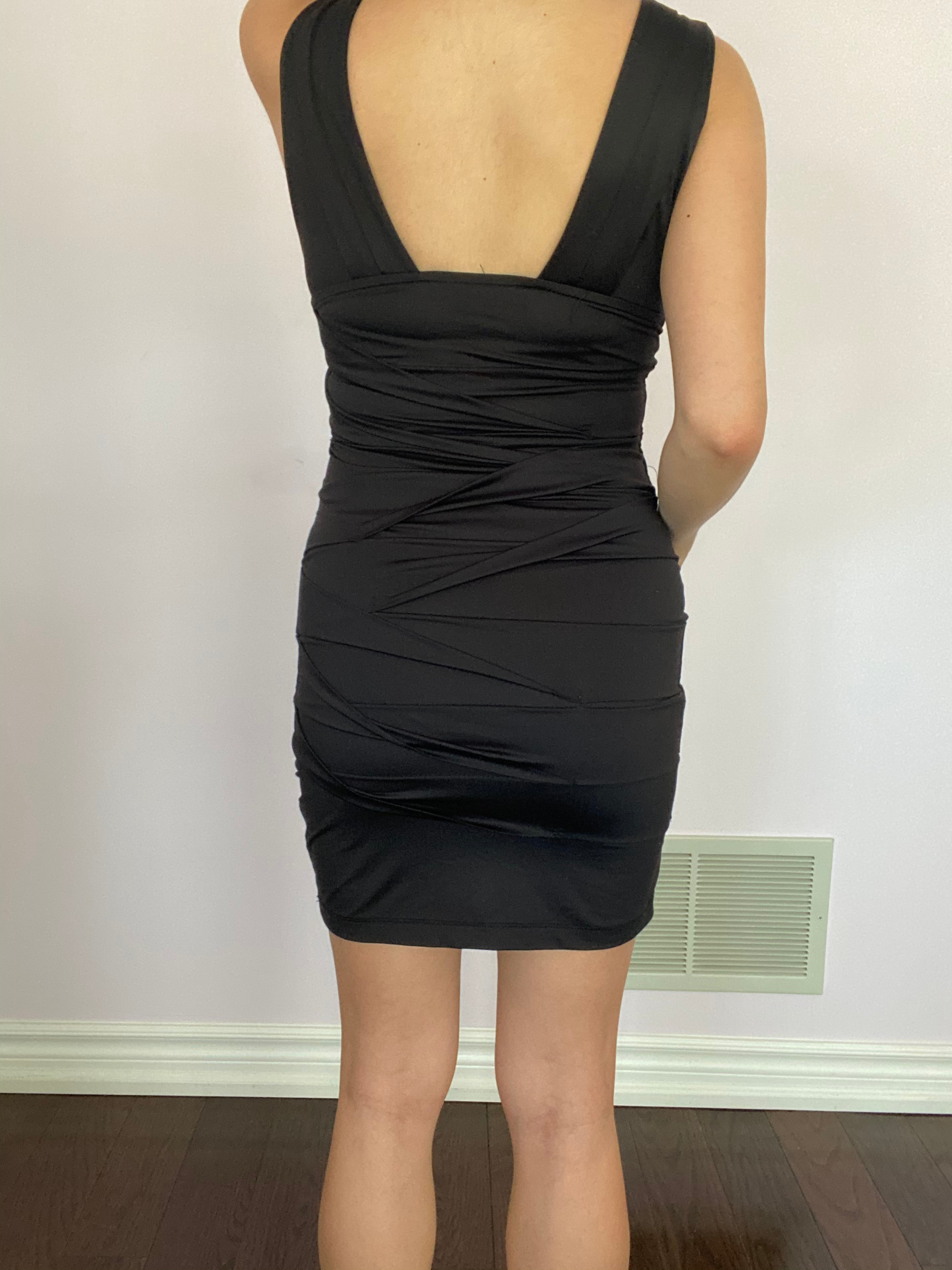 Deep-V Little Black Dress - photo 2