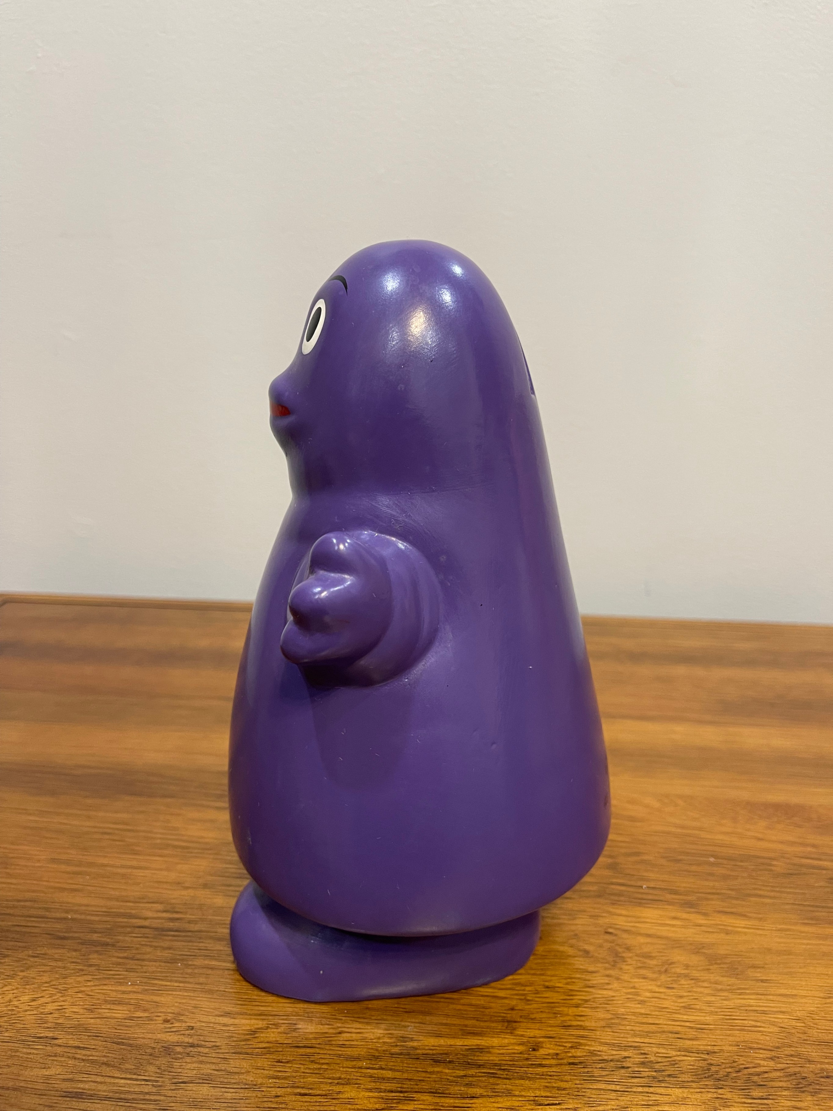 Vintage McDonald's GRIMACE 9” Ceramic Piggy Bank With Plug 1985 - photo 2