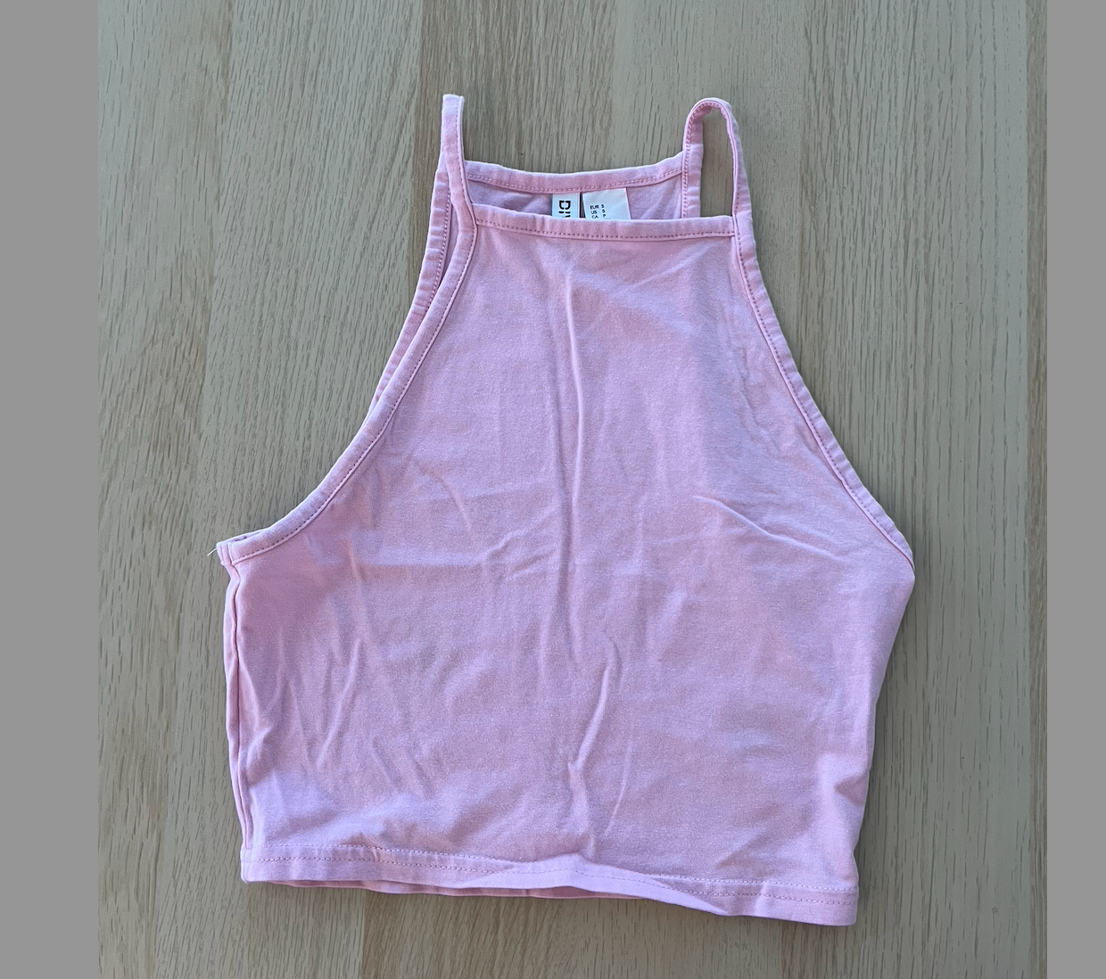 Baby Pink Cropped Tank Top