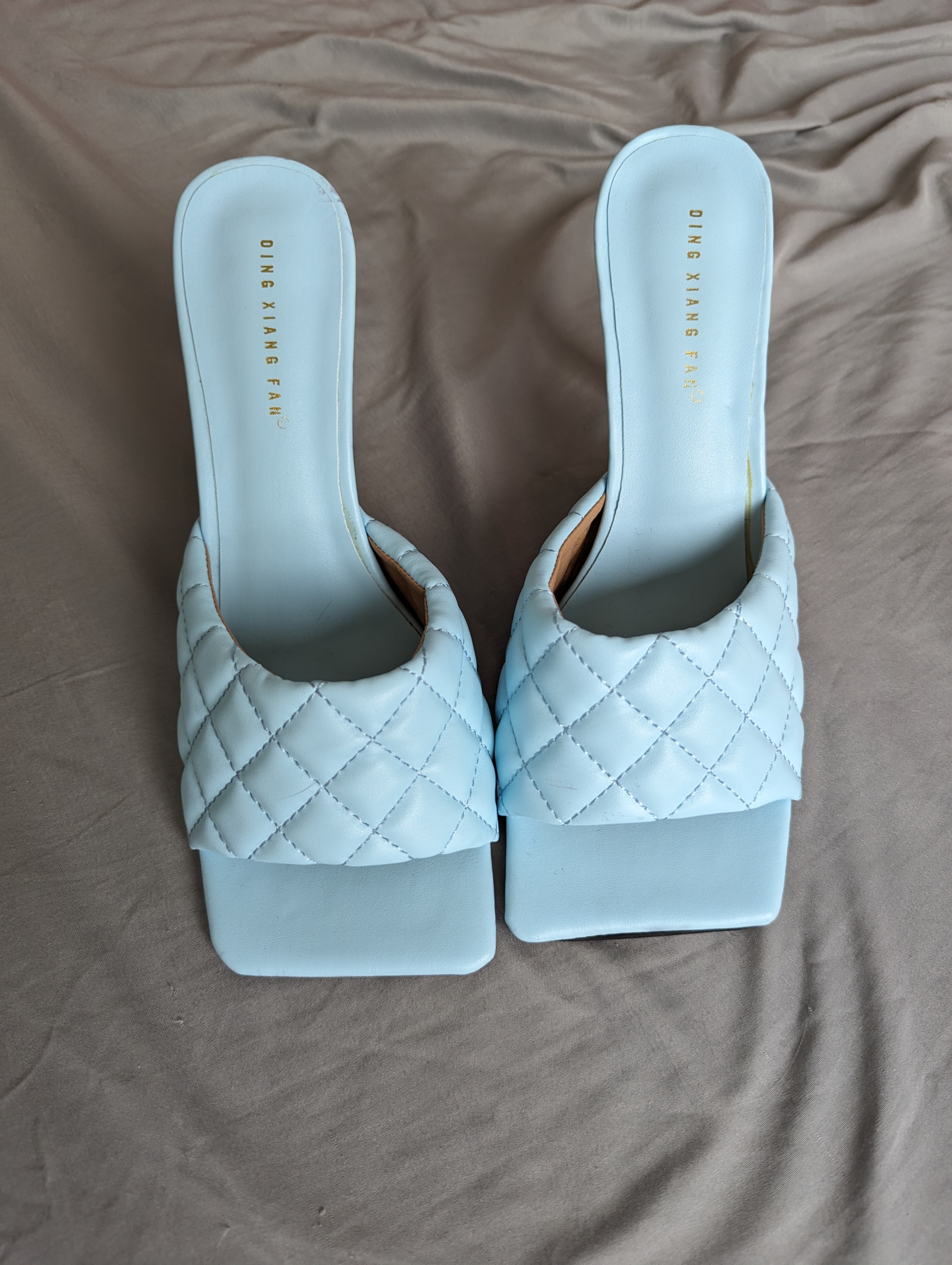 Light Blue Square Toe Mule - photo 2