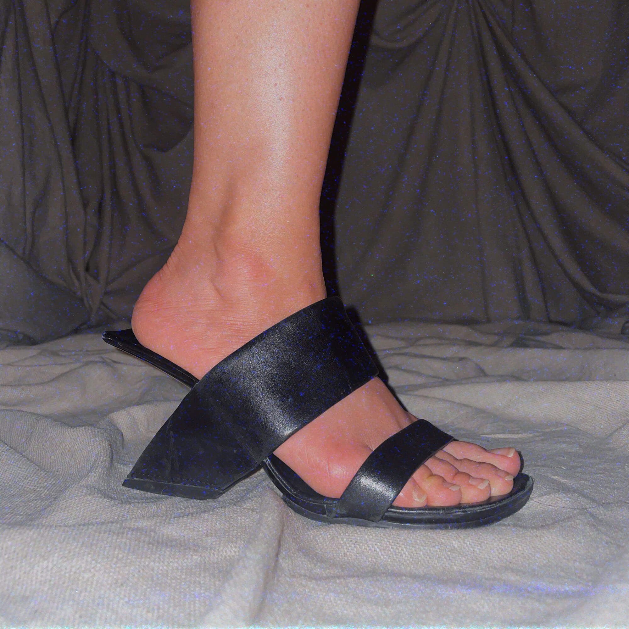 Wassily B3 Heels Black strappy open toe shoes