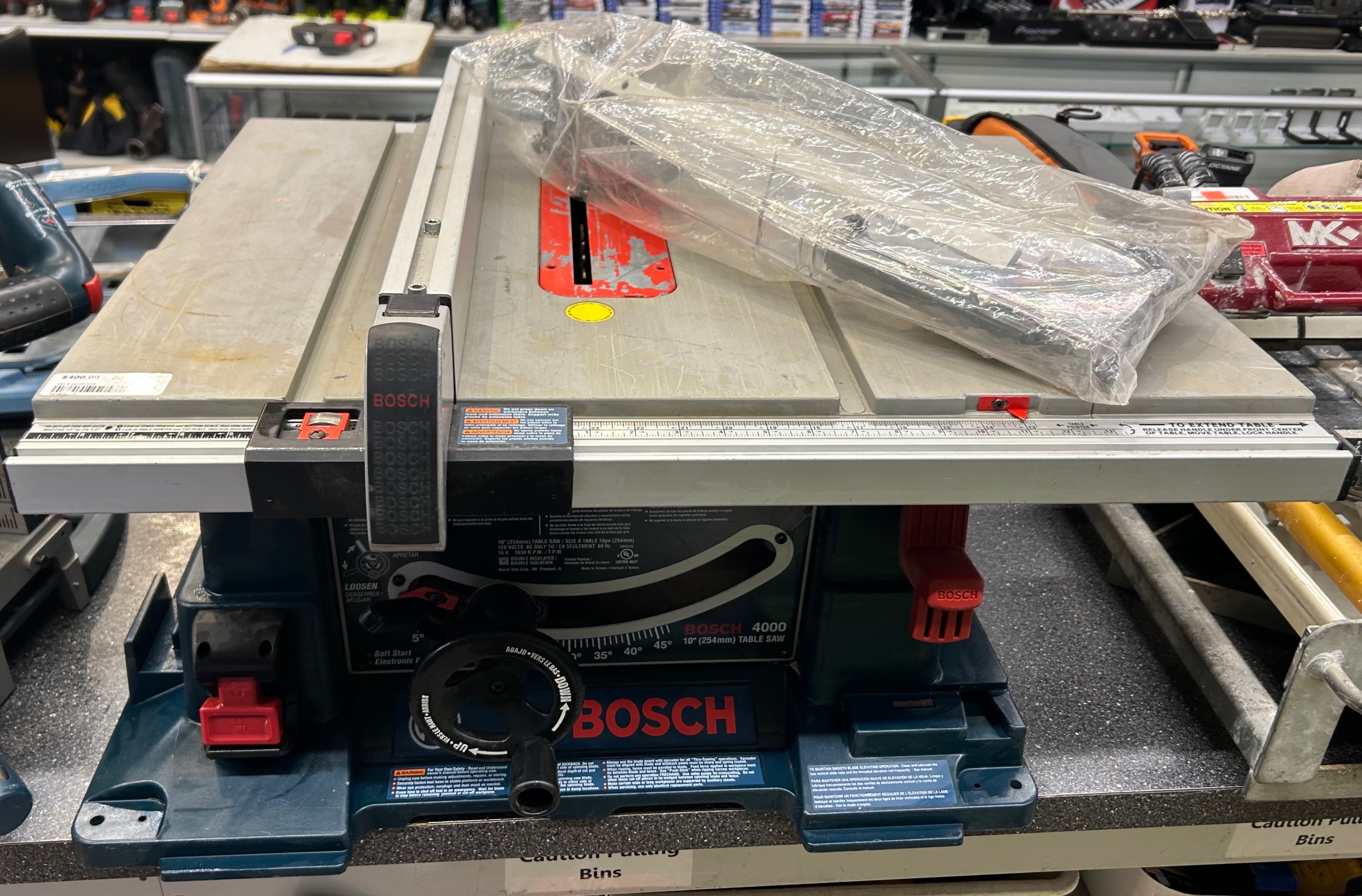 Bosch 4000 Table Saw Includes Stand - photo 3