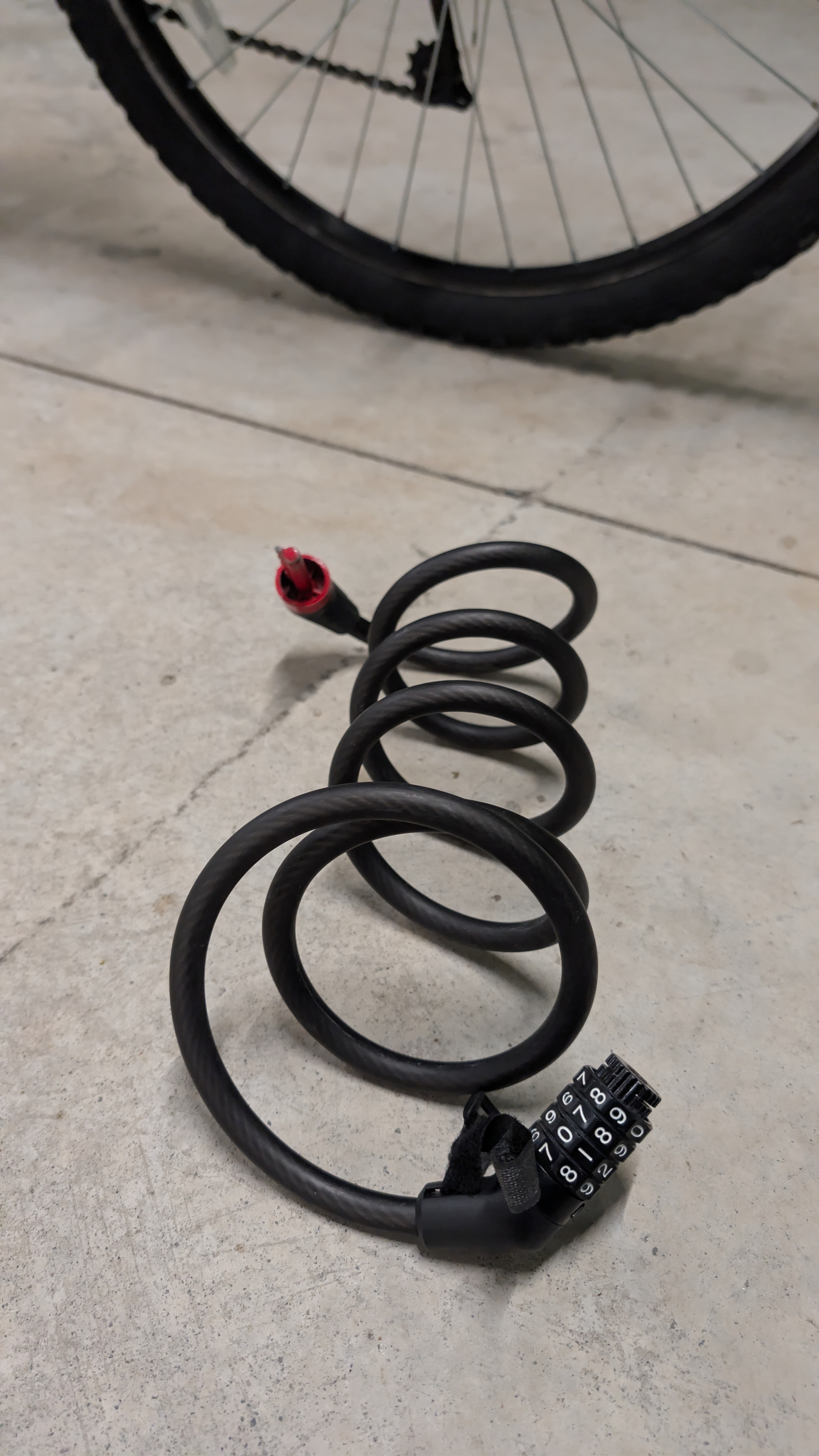Combination Bike Lock - Black - photo 2