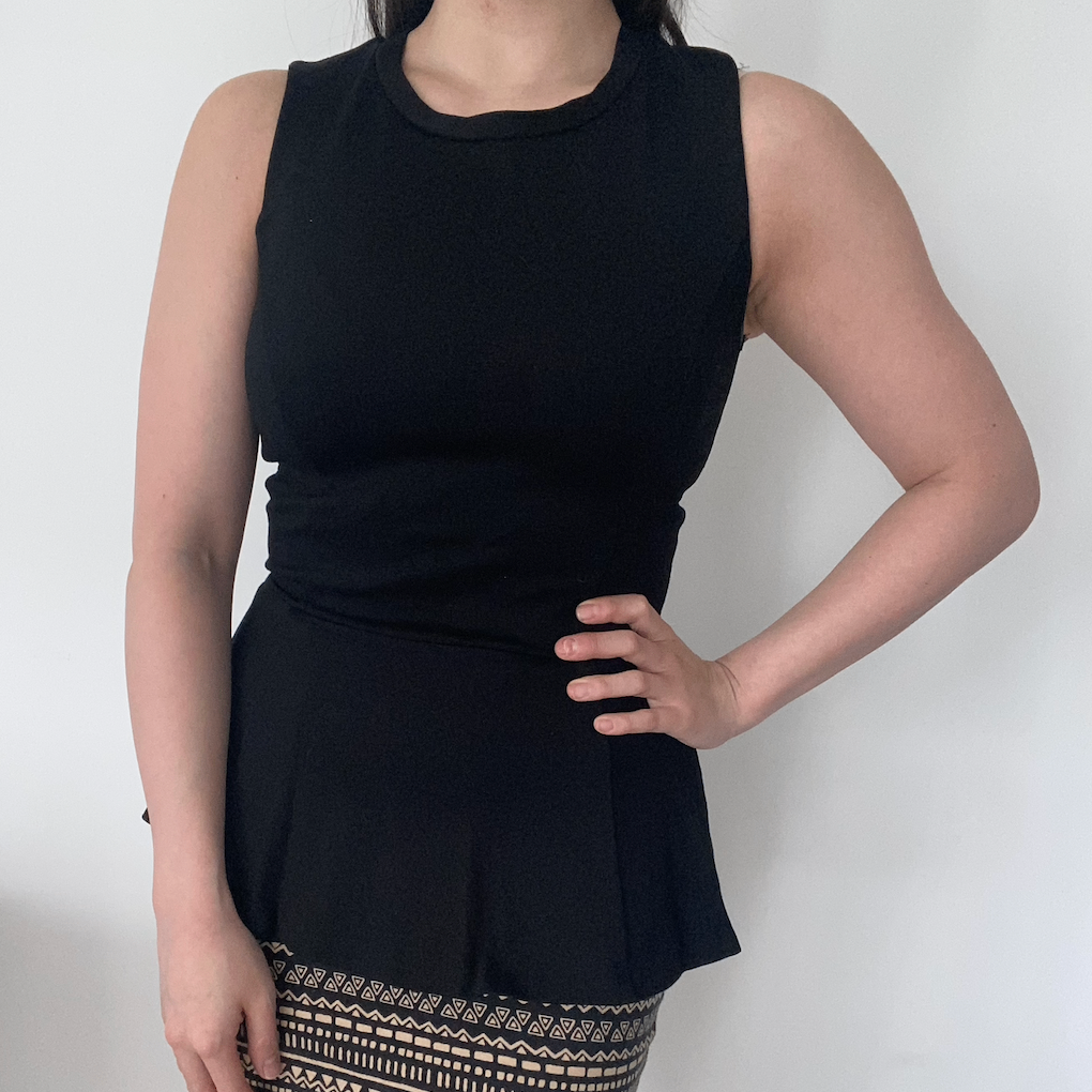 Black Aritzia Peplum Top - photo 2