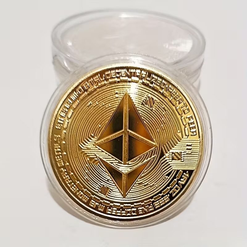 Bitcoin, Ethereum Collectible Coins, And Dogecoin - photo 3