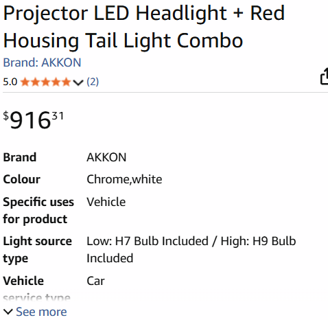 NEW Dodge Ram LED Projector Headlight Assembly 2006 - 2008 - photo 4