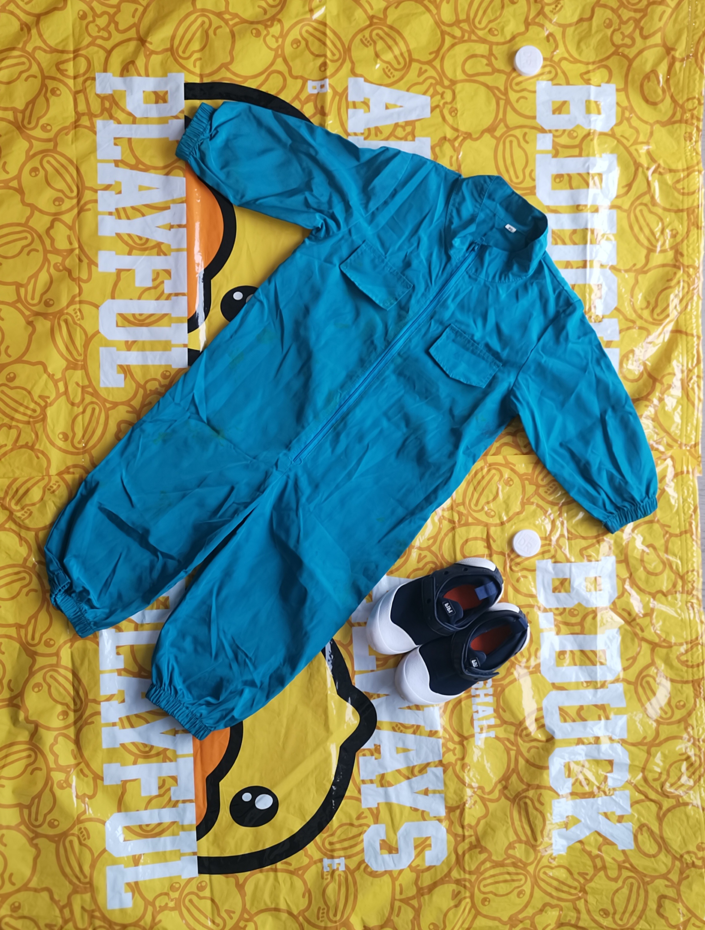Painting Jumpsuit 2T free 2Way Navy Bibi indoor or outdoor shoes - photo 2
