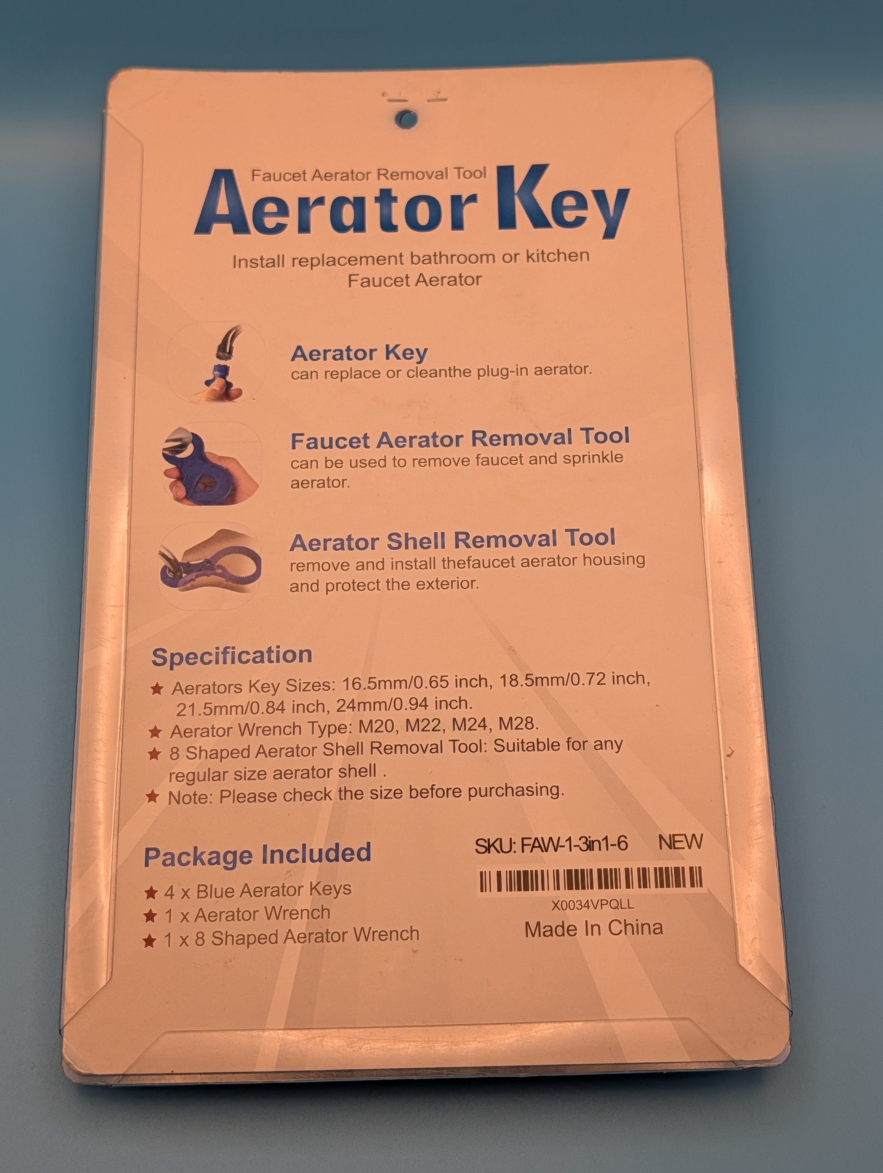Faucet Aerator Removal Key 6-Piece Set - photo 2