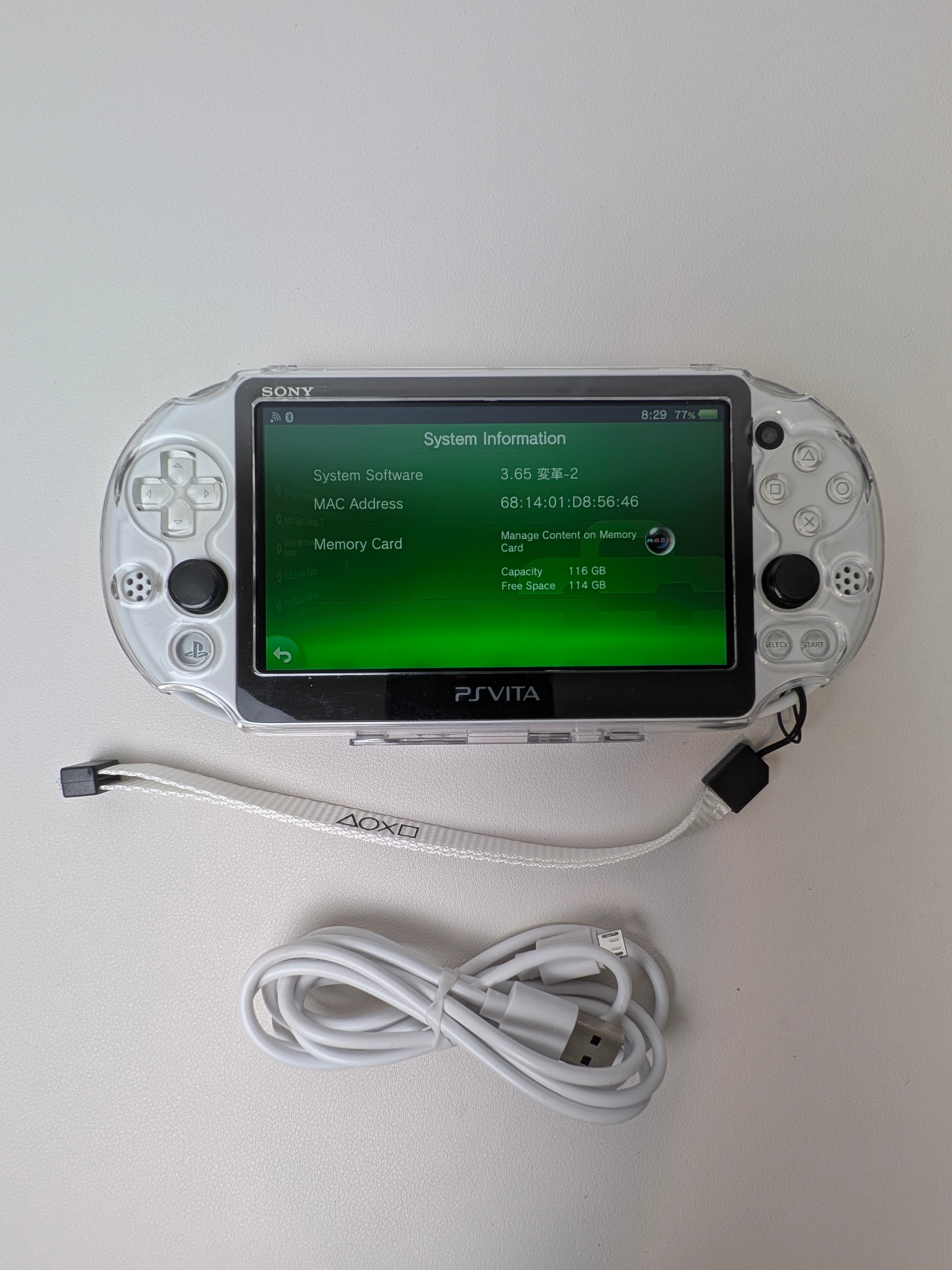 PSVita2000 White Modded