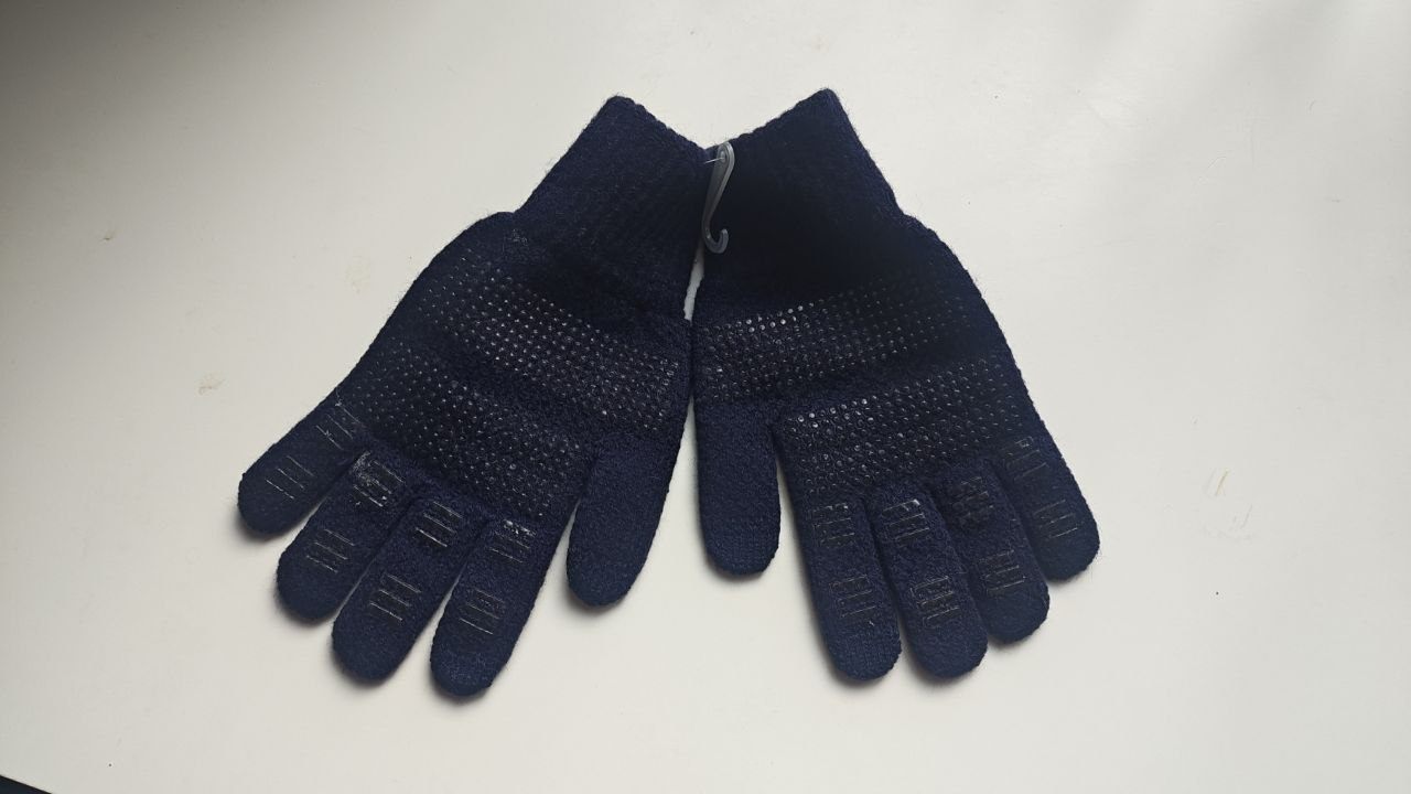 2 pairs winter gloves w/ grip dots (touchscreen-friendly) - photo 2