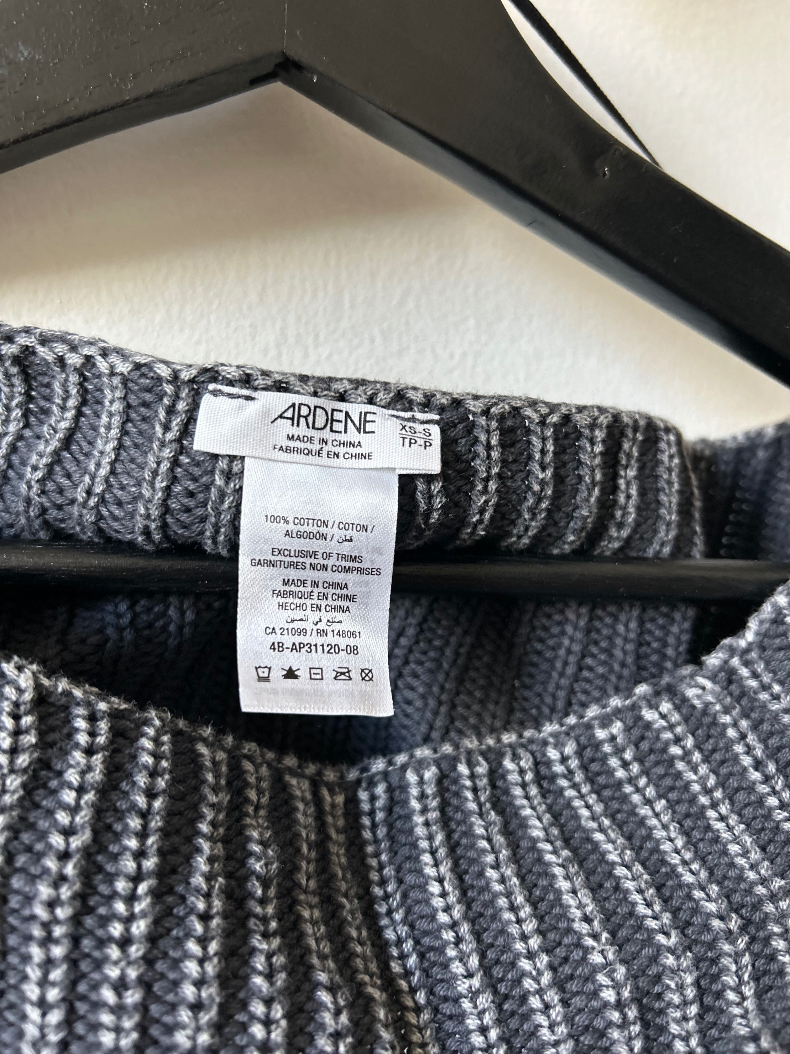 Ardene XS-S Shrug long sleeves - Grey Cotton - photo 2