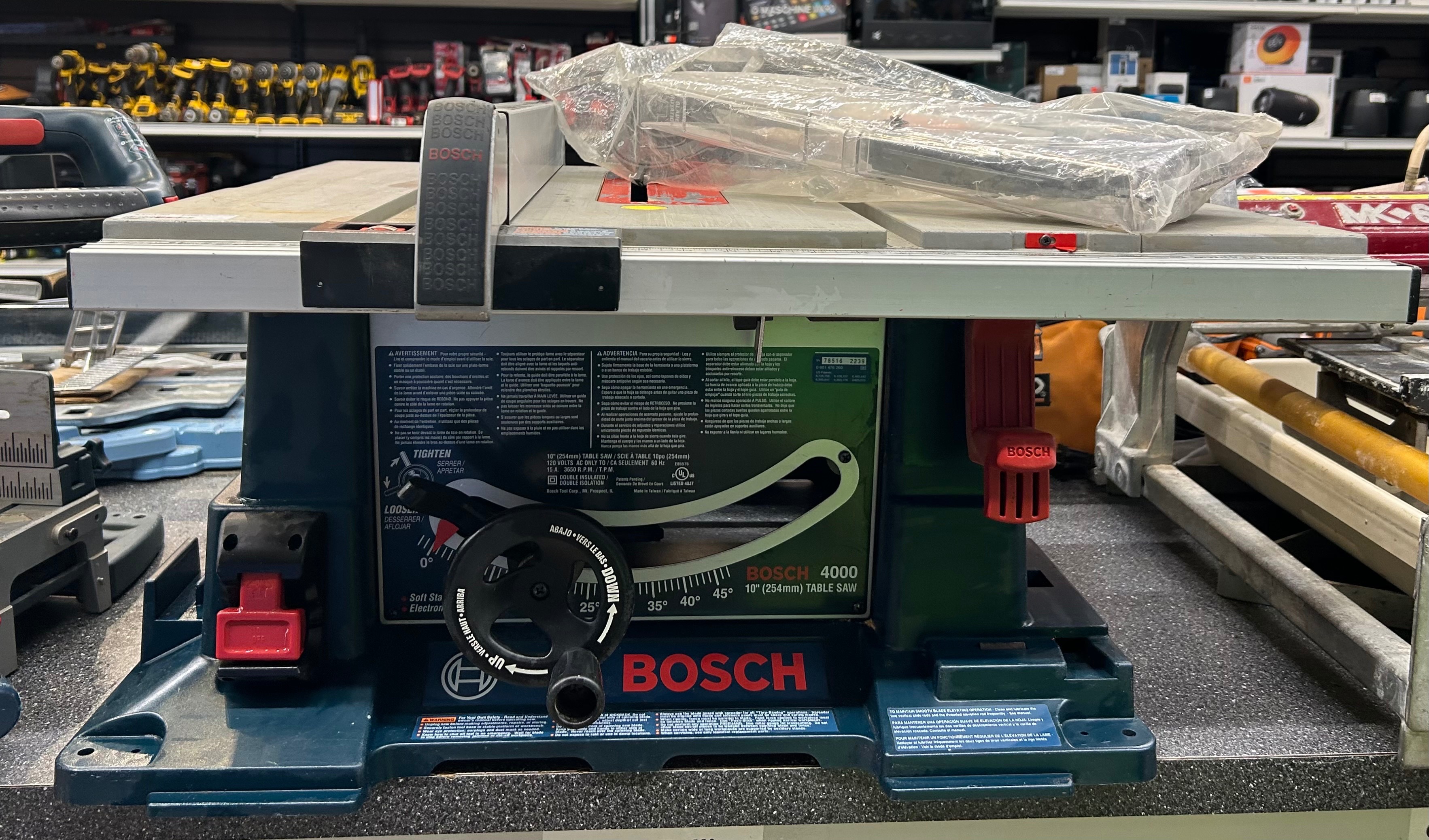 Bosch 4000 Table Saw Includes Stand - photo 2
