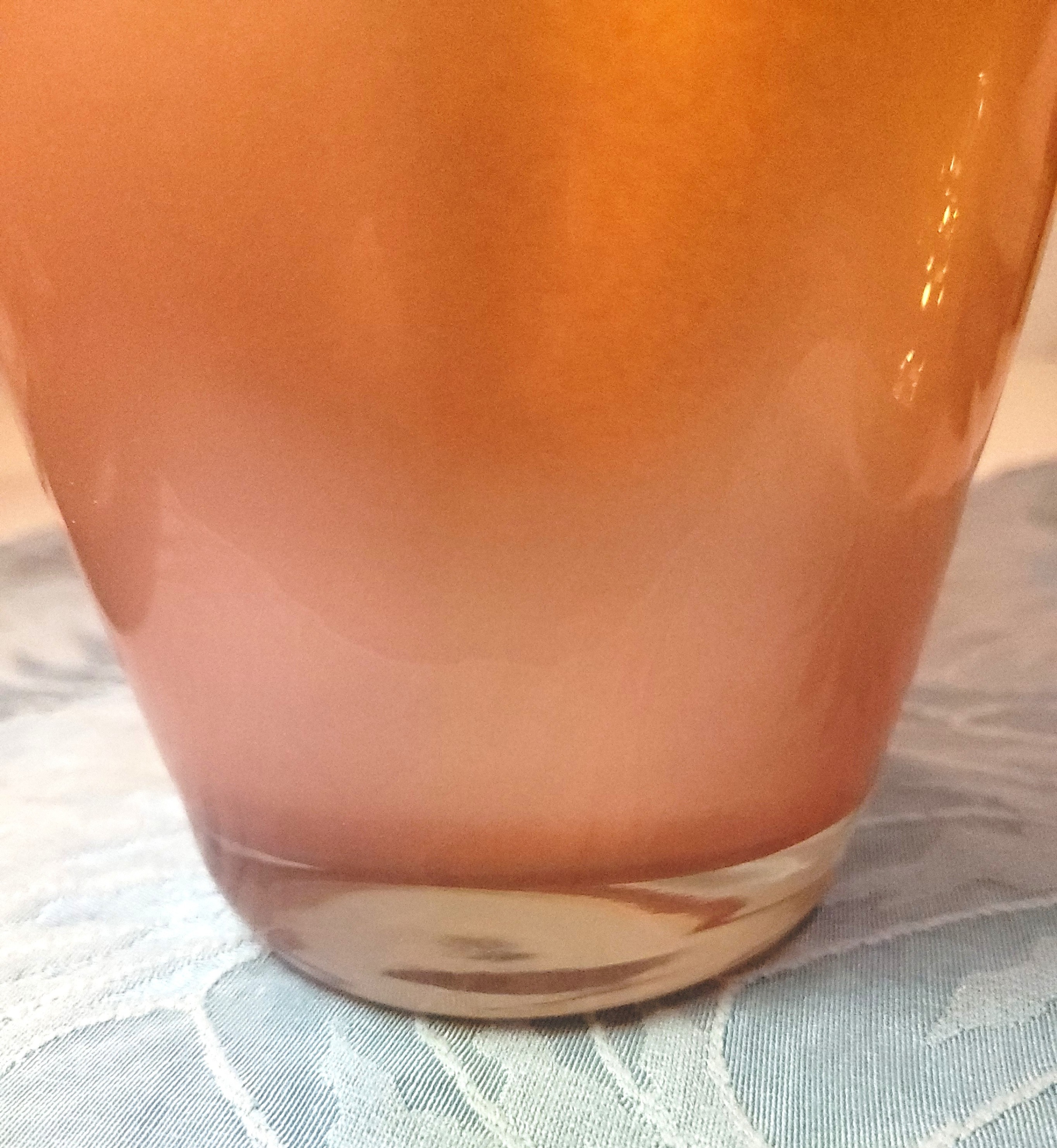 Teleflora Peach Satin Glass Vase 10" - Shimmering Pearlized - photo 5