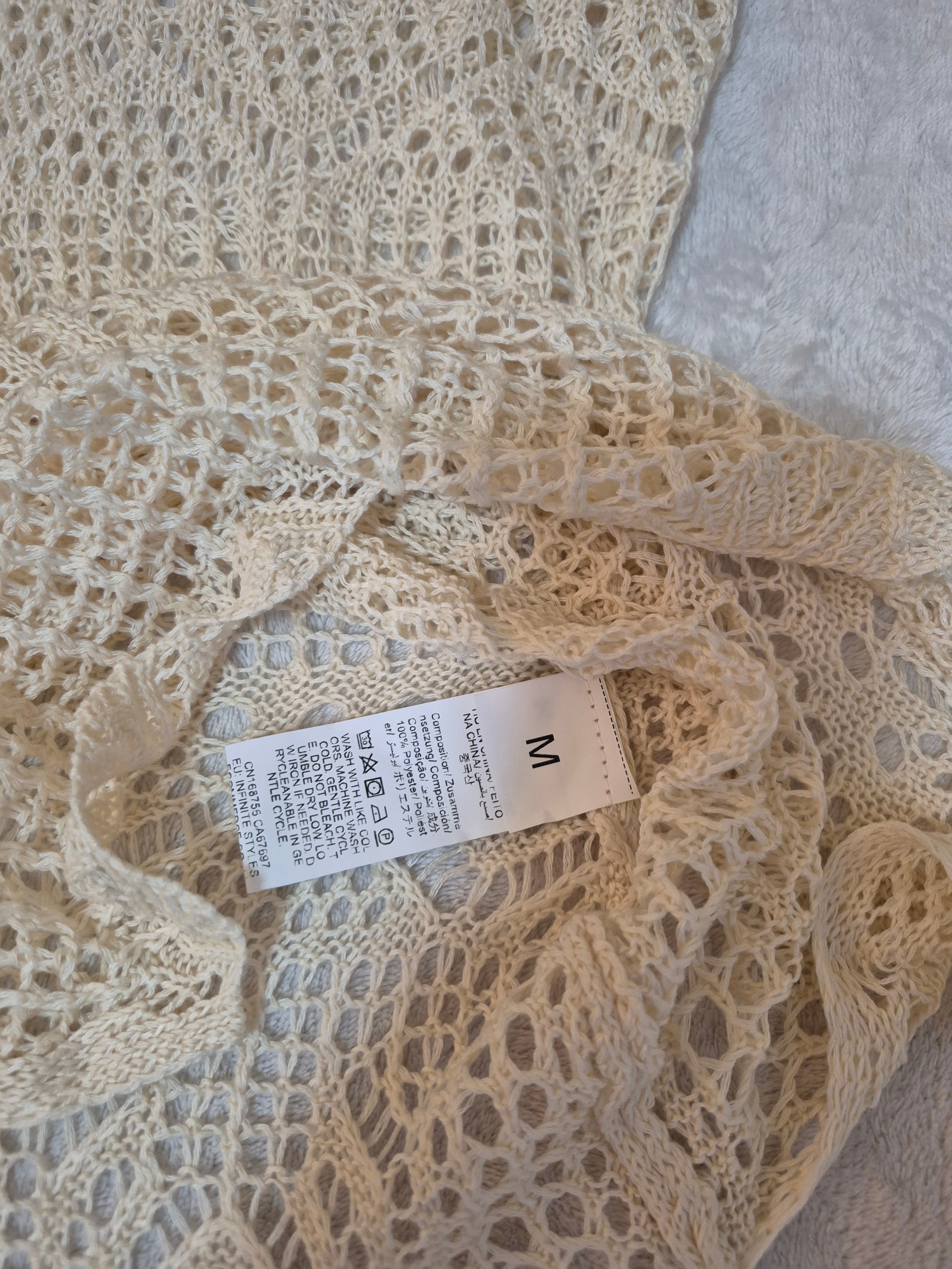 Swim Vcay Crochet Cover-Up Dress – Slit Thigh, Summer Beach - photo 3