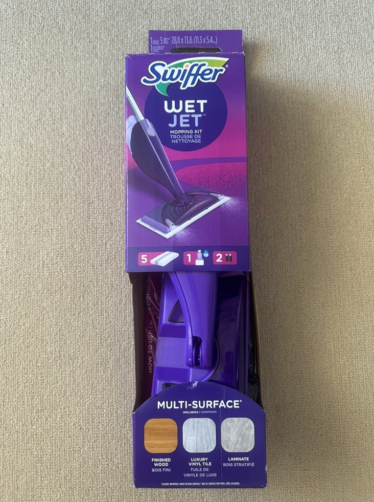 NEW Swiffer WetJet Mop Kit + Reusable Washable Pad
