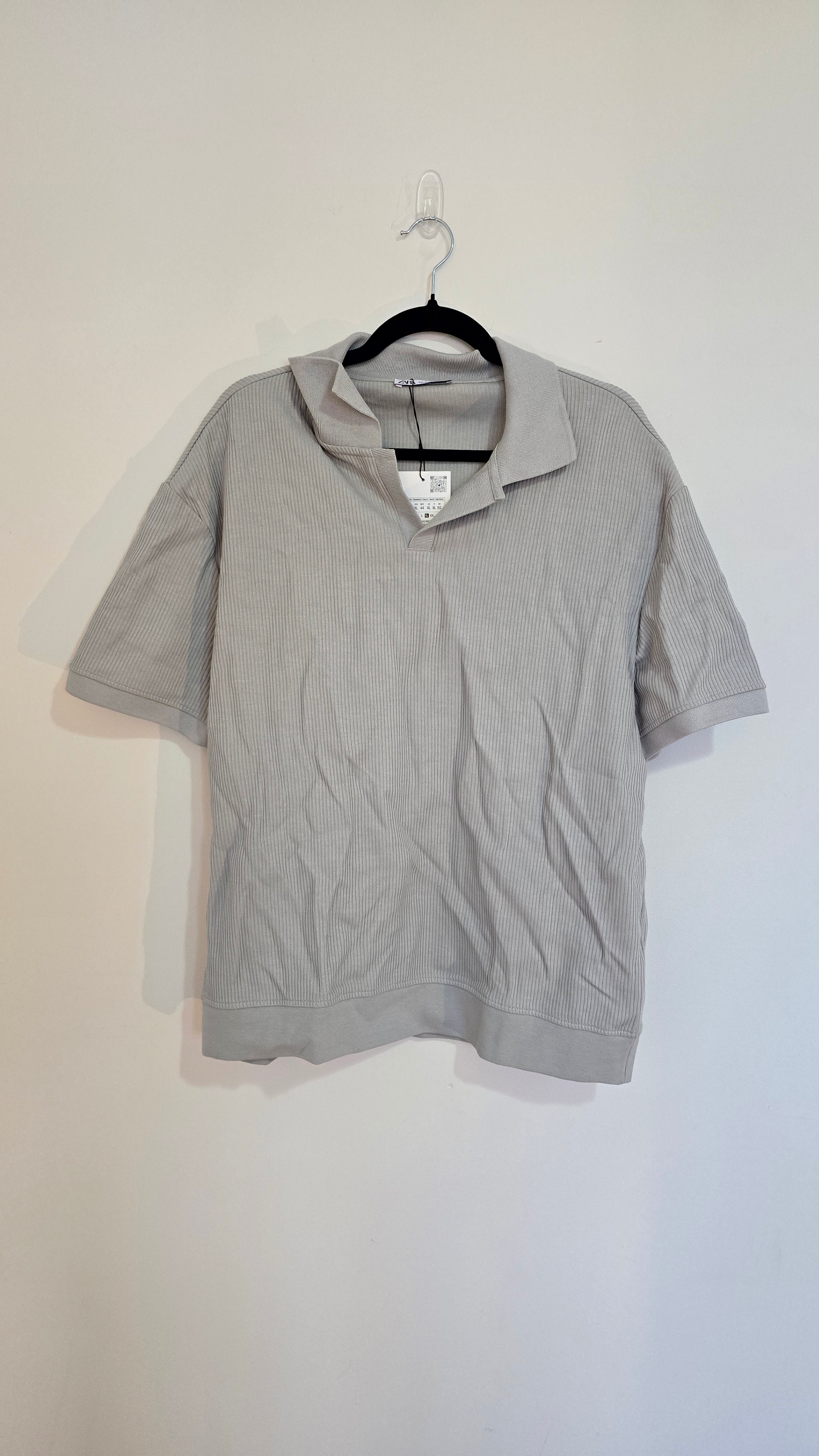Six Zara Ribbed Polo Shirts - Size XL - photo 5
