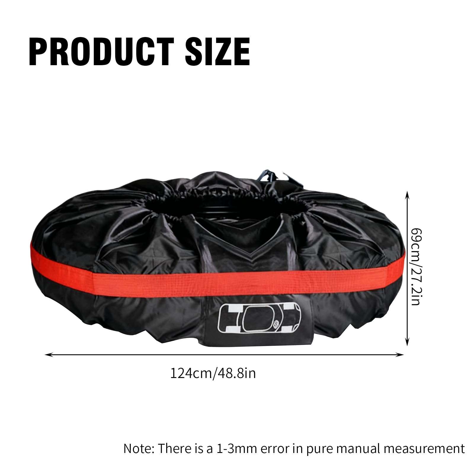 Tire Cover Set of 4 with Handle For 19"-23" (New in BOX) - photo 2
