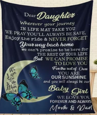 Dear Daughter Fleece Blanket