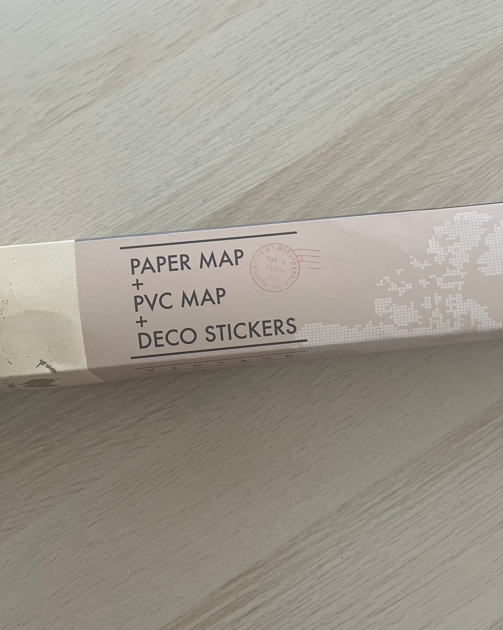 [NEW] Korean Vintage Neutral Minimalist Travel Map - photo 3