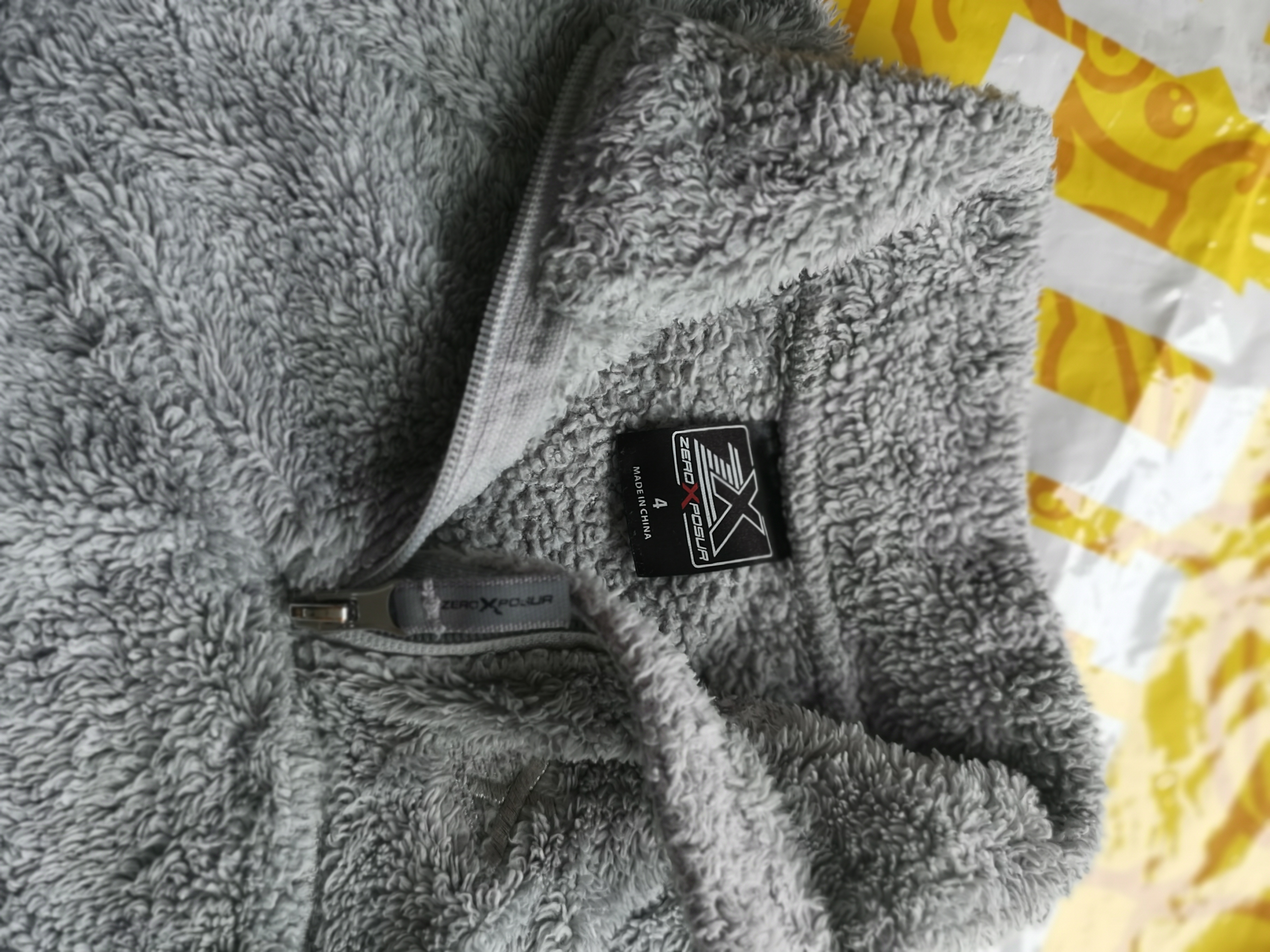 Zero Poplqr Grey Fleece size 4 + Zara White Turtleneck Size Girl - photo 3