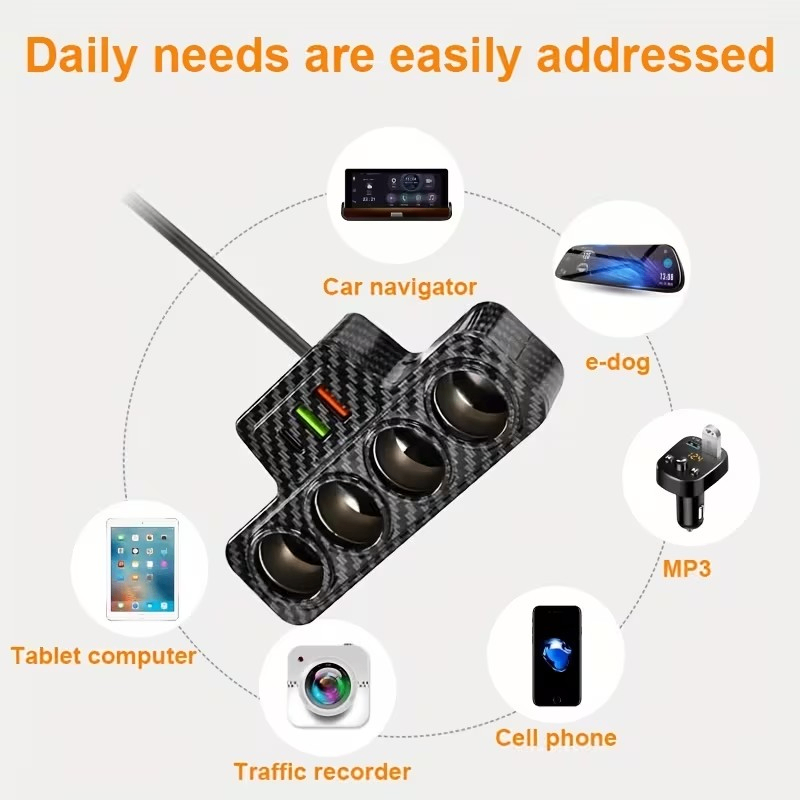 Multi-function Interface High-power Car Charger - photo 2