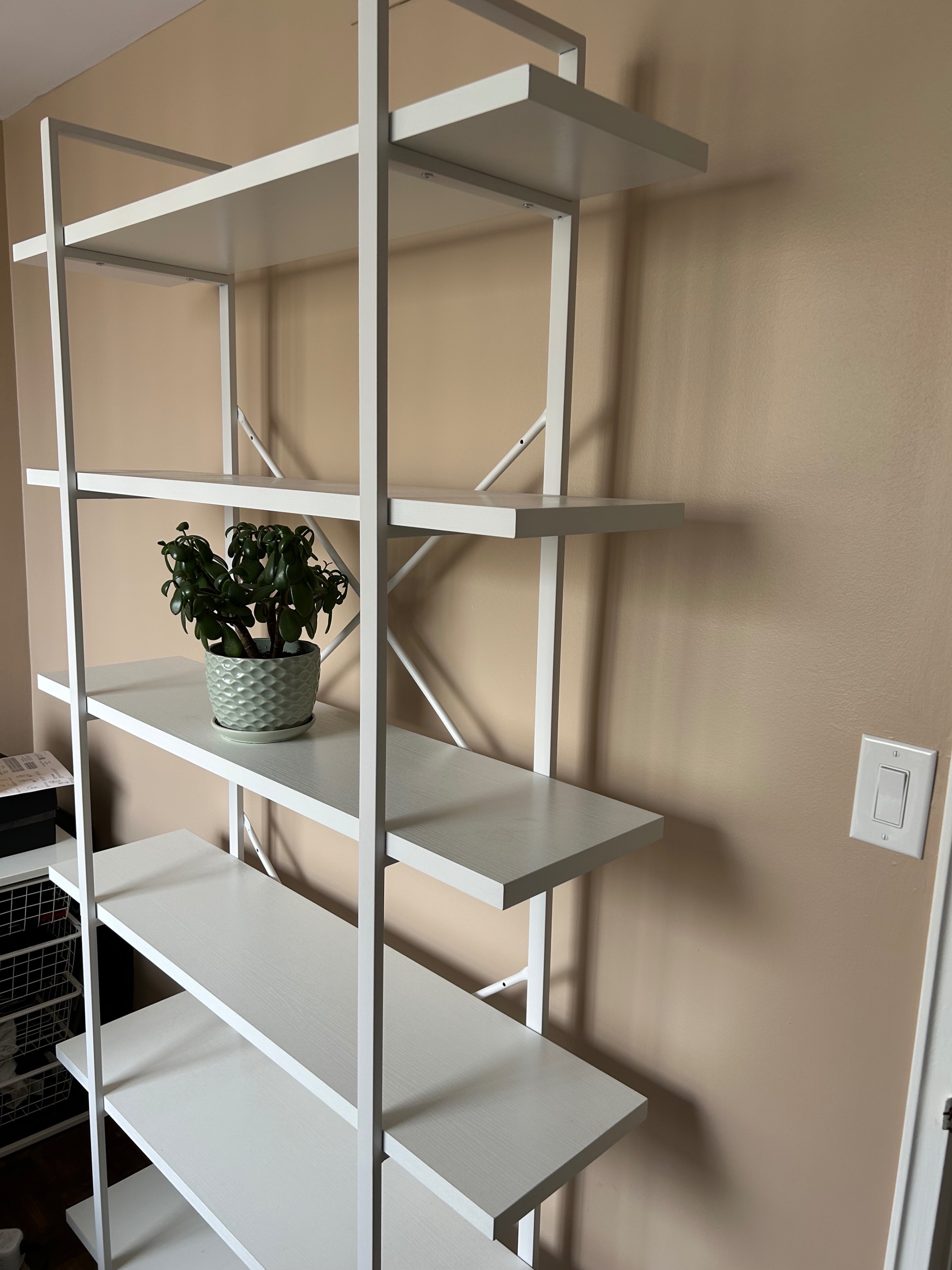 📚 HSH 6-Tier Tall White Bookshelf - photo 5