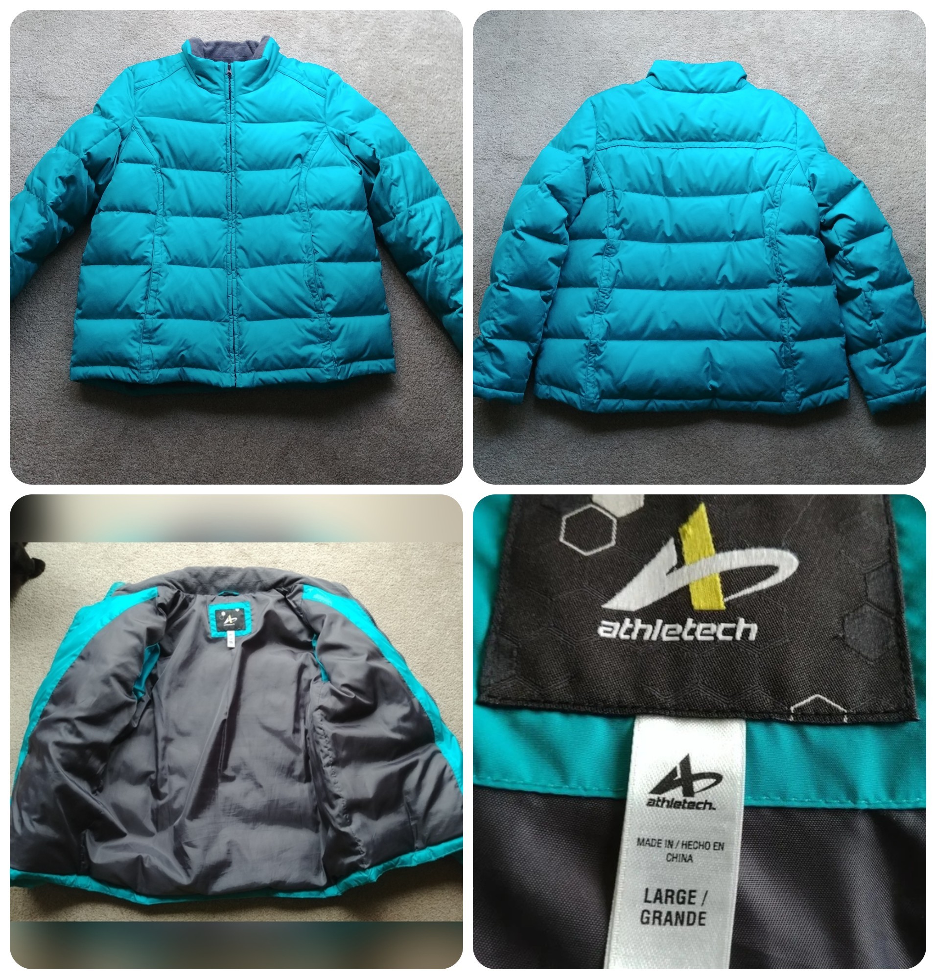 Athletech Aqua Jacket , Size Large,  Gently Used, Machine Wash🏆