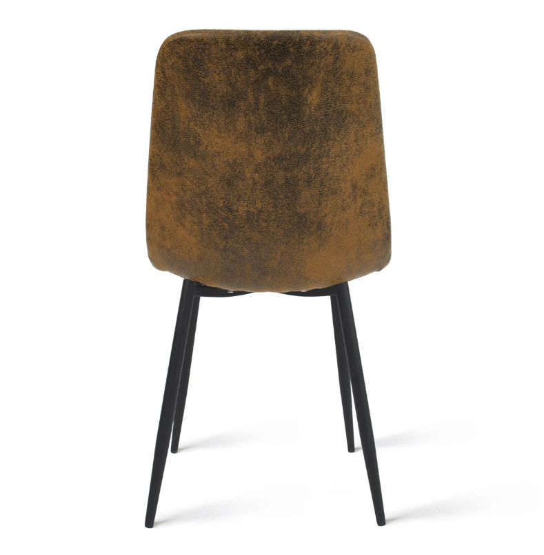 Brown Faux Leather Dining Chairs - Set of 4 - New in box - photo 5