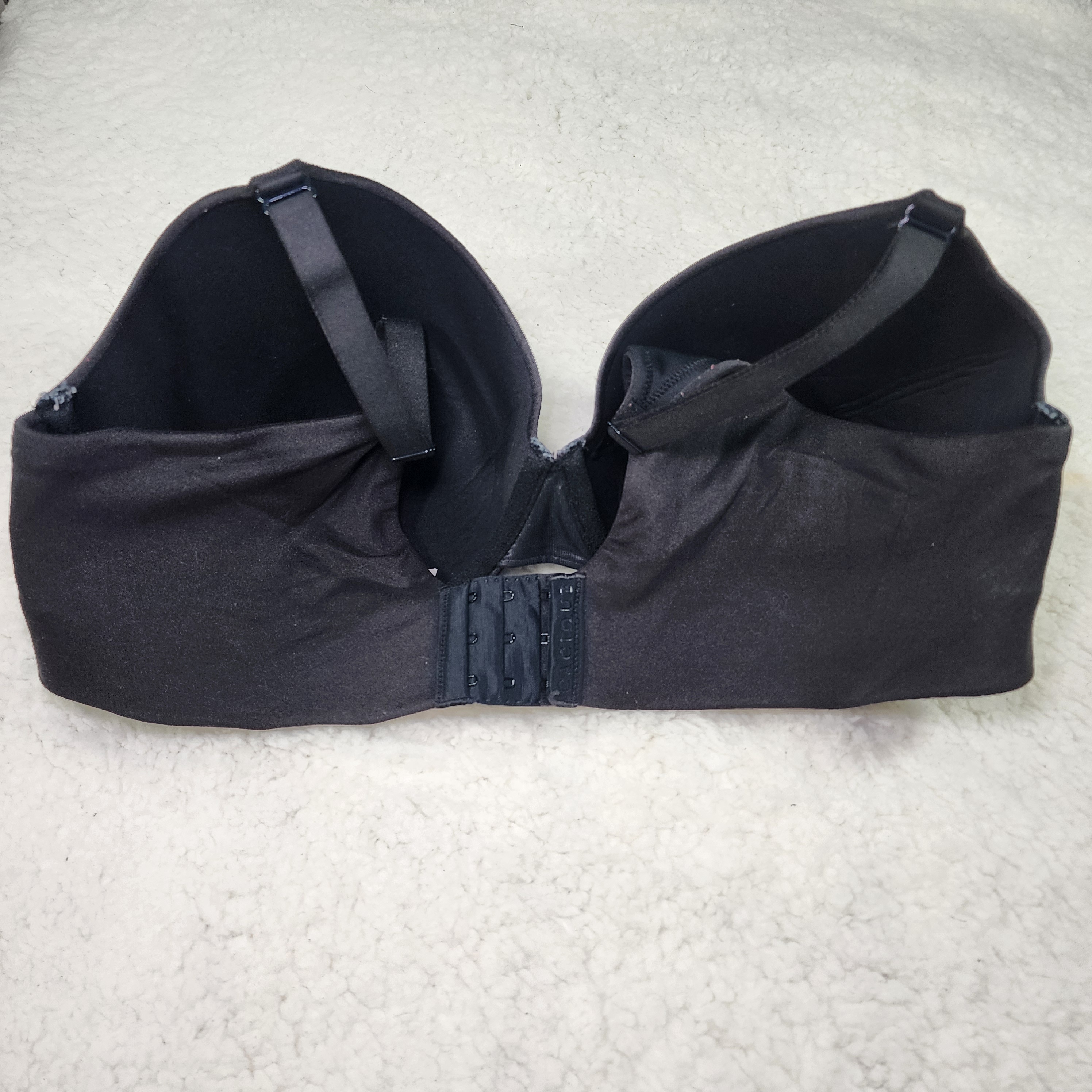 40DD Cacique Black Backsmoother Lightly Line Full Coverage Bra - photo 2