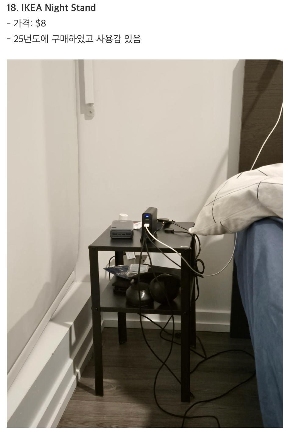 IKEA Black Night Stand