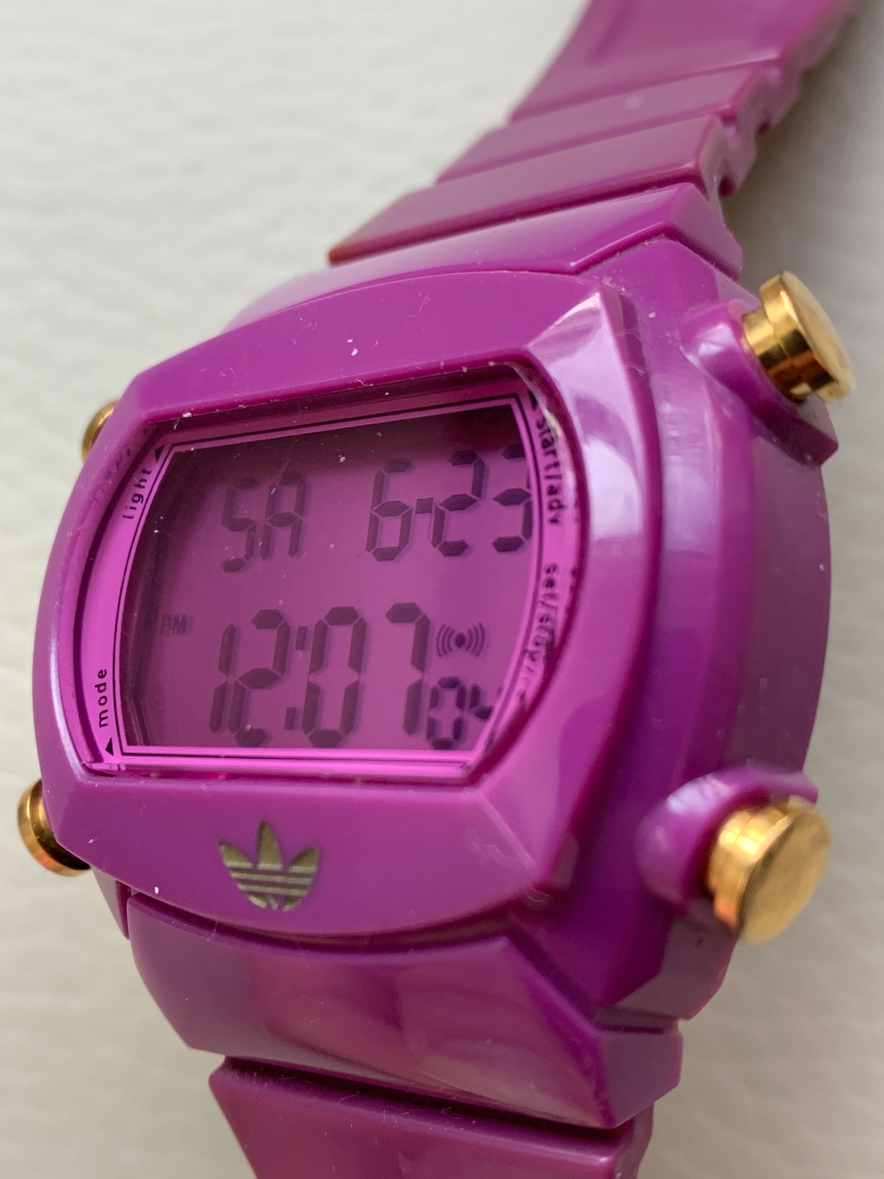 Adidas Purple Candy Digital Sport Watch Model No. ADH6082