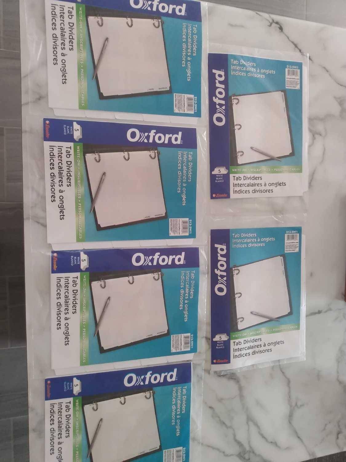 Oxford Tab Dividers - New!