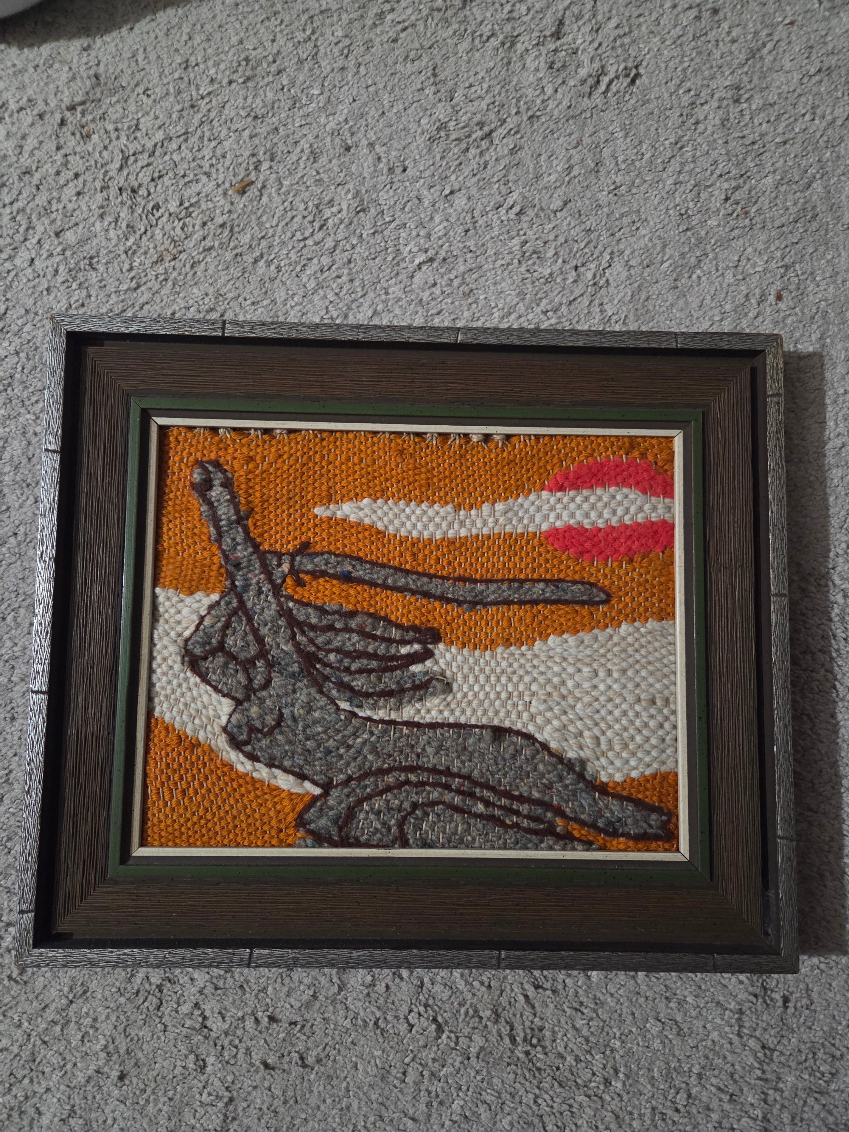 Vintage Polish Yarn Art, Nike of Warsaw (Monument to Heroes)