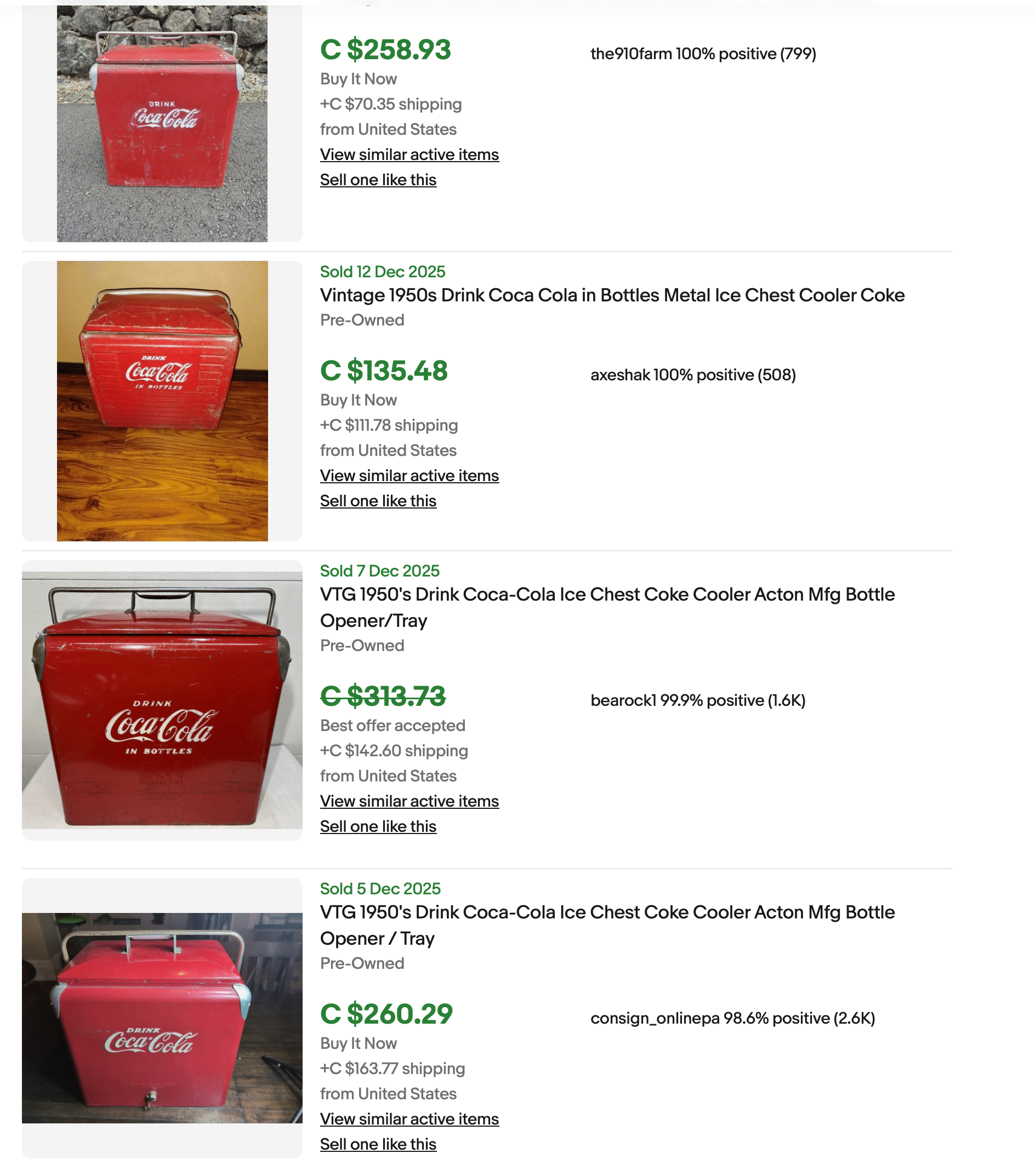 Vintage 1950s Coca-Cola in Bottles Metal Ice Chest Cooler Coke - photo 3