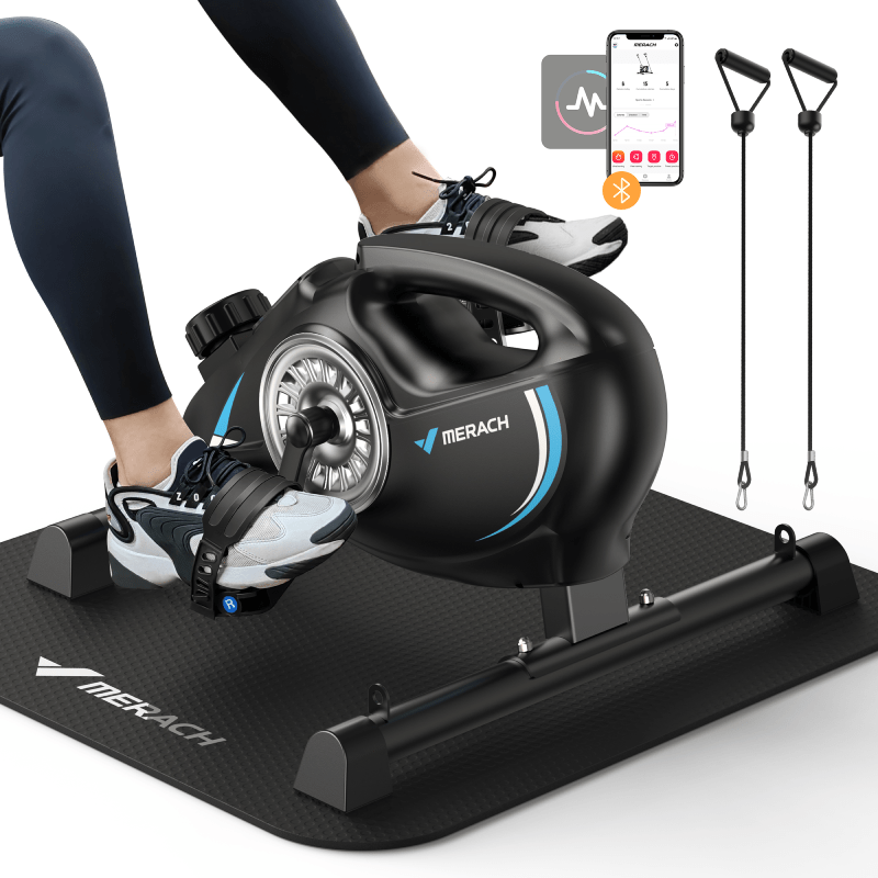 Under Desk Bike Pedal Exerciser, Exercise Bike MERACH