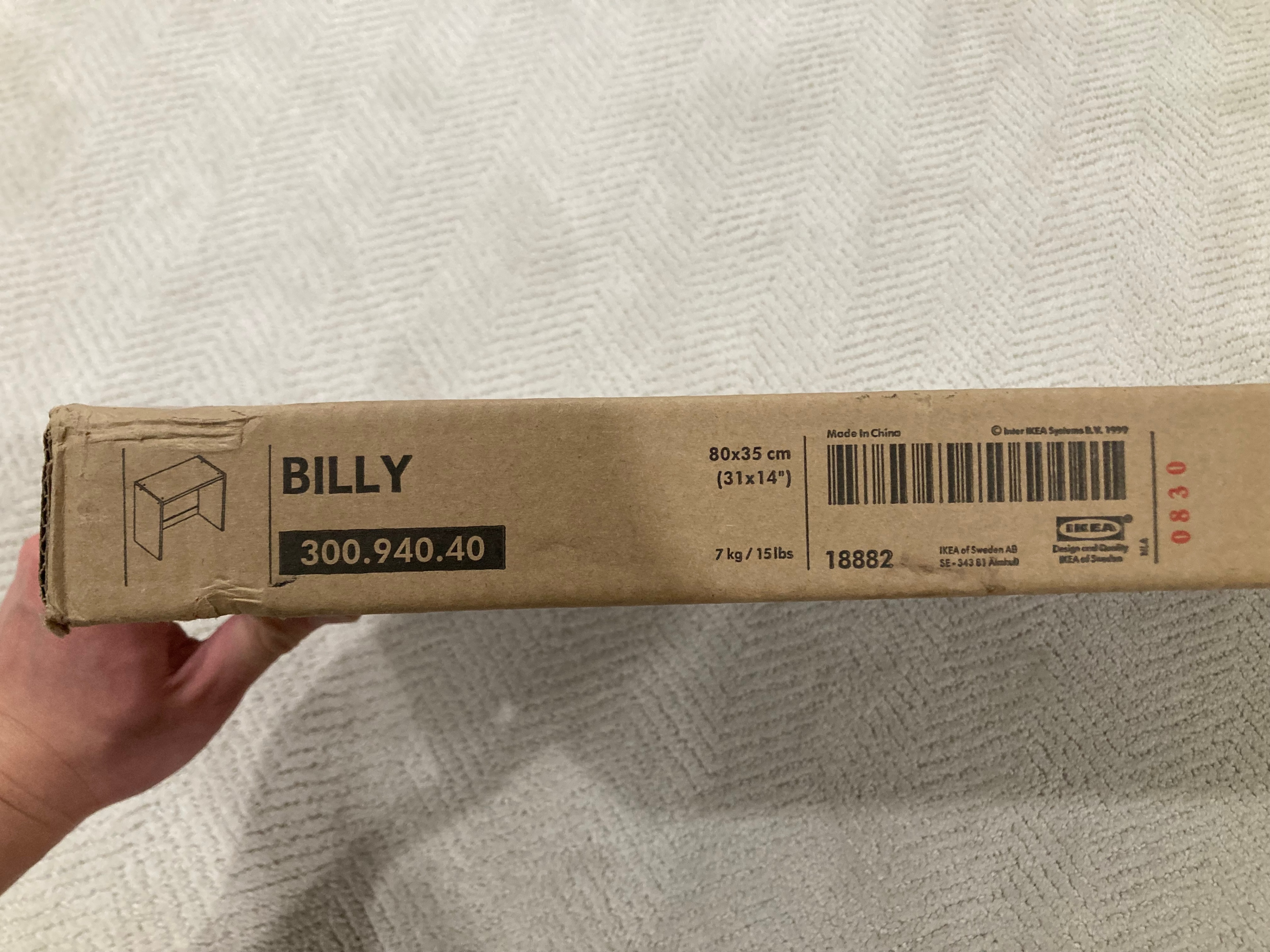 New IKEA Billy N HT EXT UT 80x35 BE VEN
