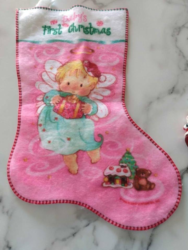 Baby's First Christmas Stocking & Ornament - photo 3