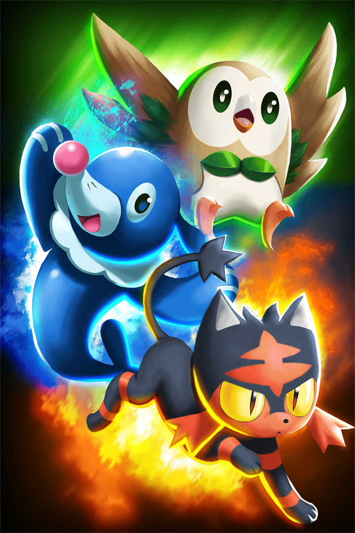 Pokemon Sun and Moon 12x18 inch Posters