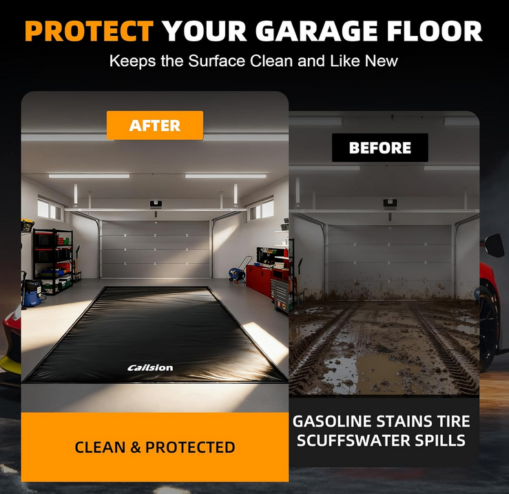 Heavy Duty Gararage Car Containment Floor Mat - photo 2
