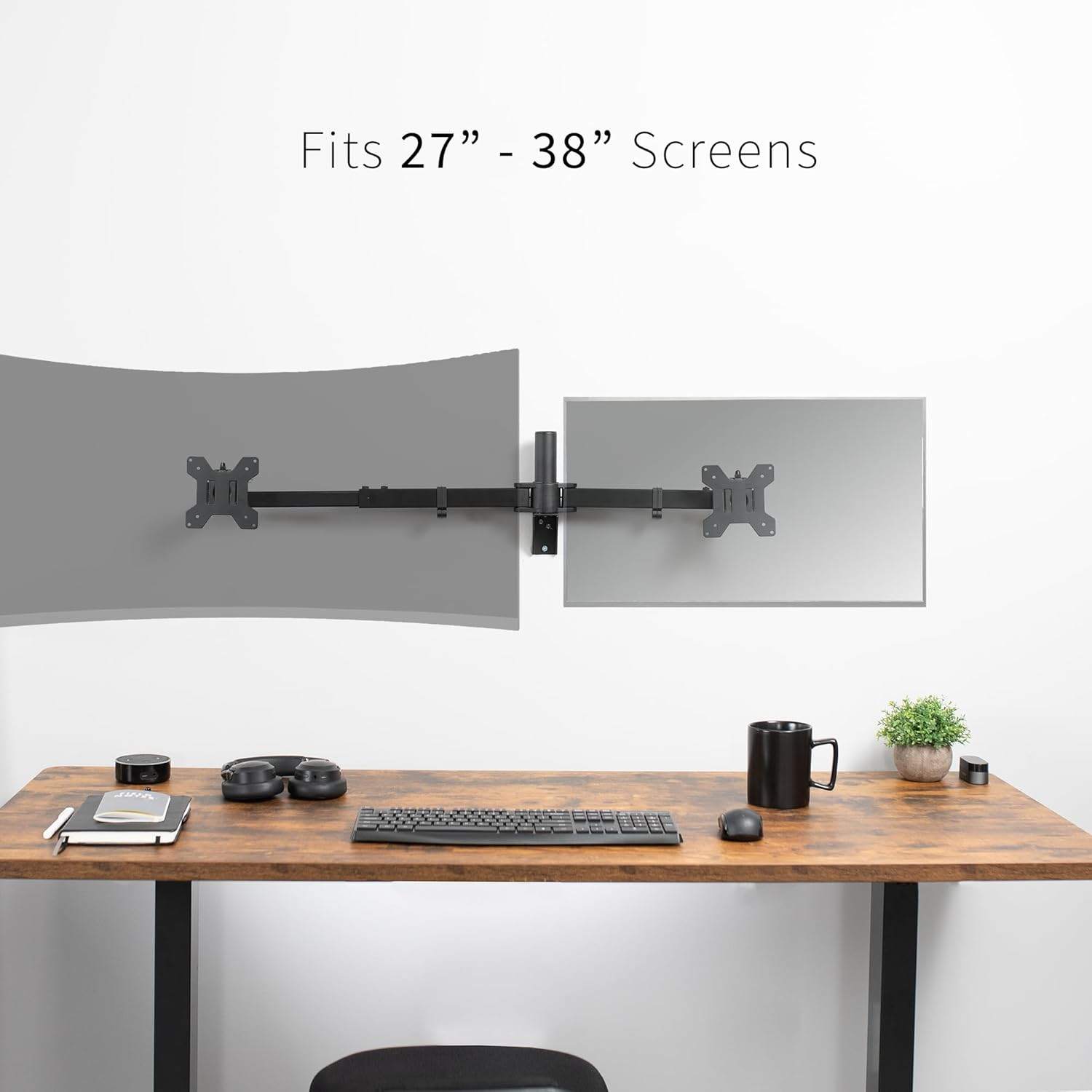 🏆New VIVO Dual Ultra Wide 27 to 38 inch Monitor Wall Mount - photo 4