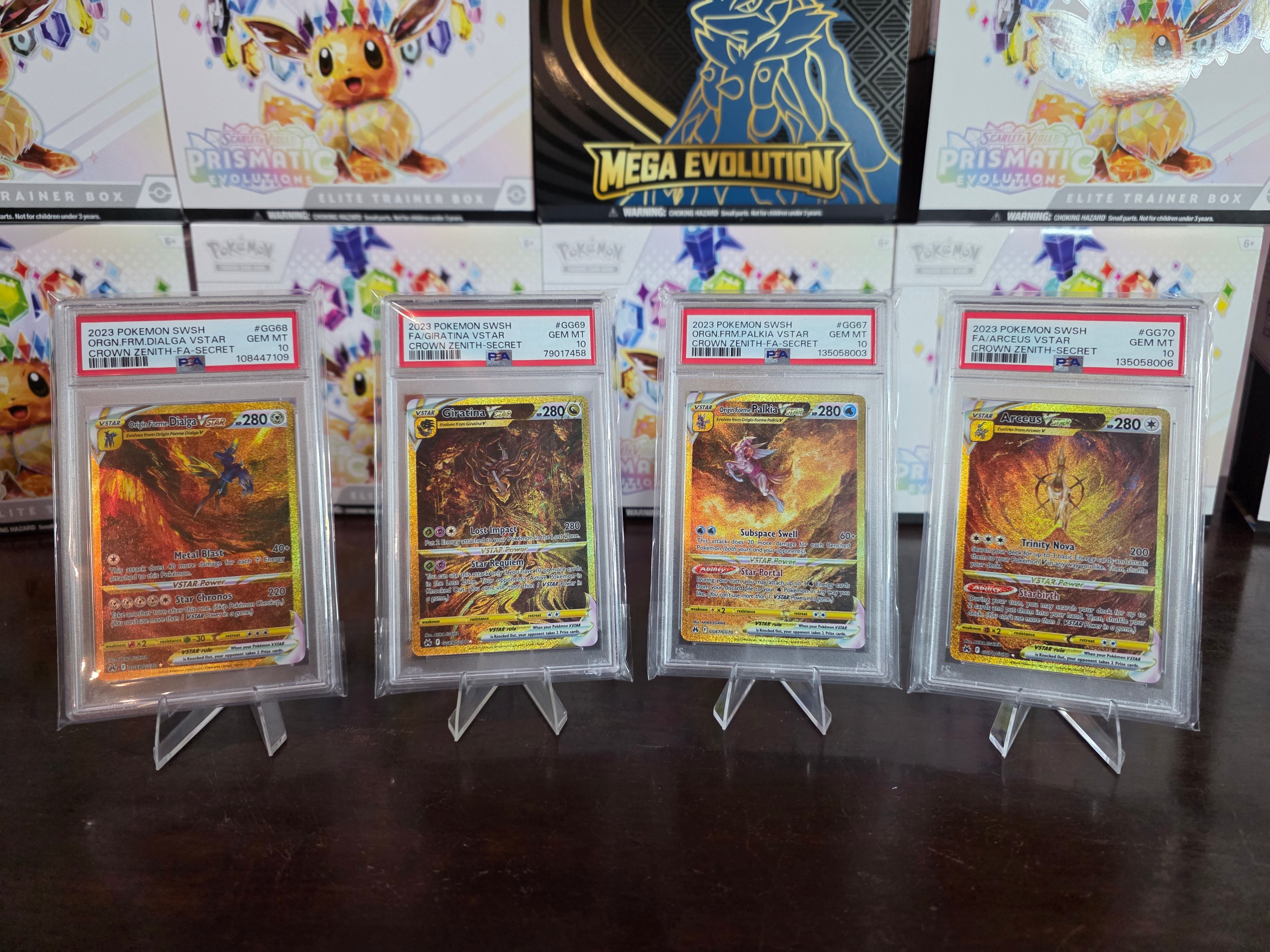 PSA 10 Crown Zenith Gold VSTAR Complete Set